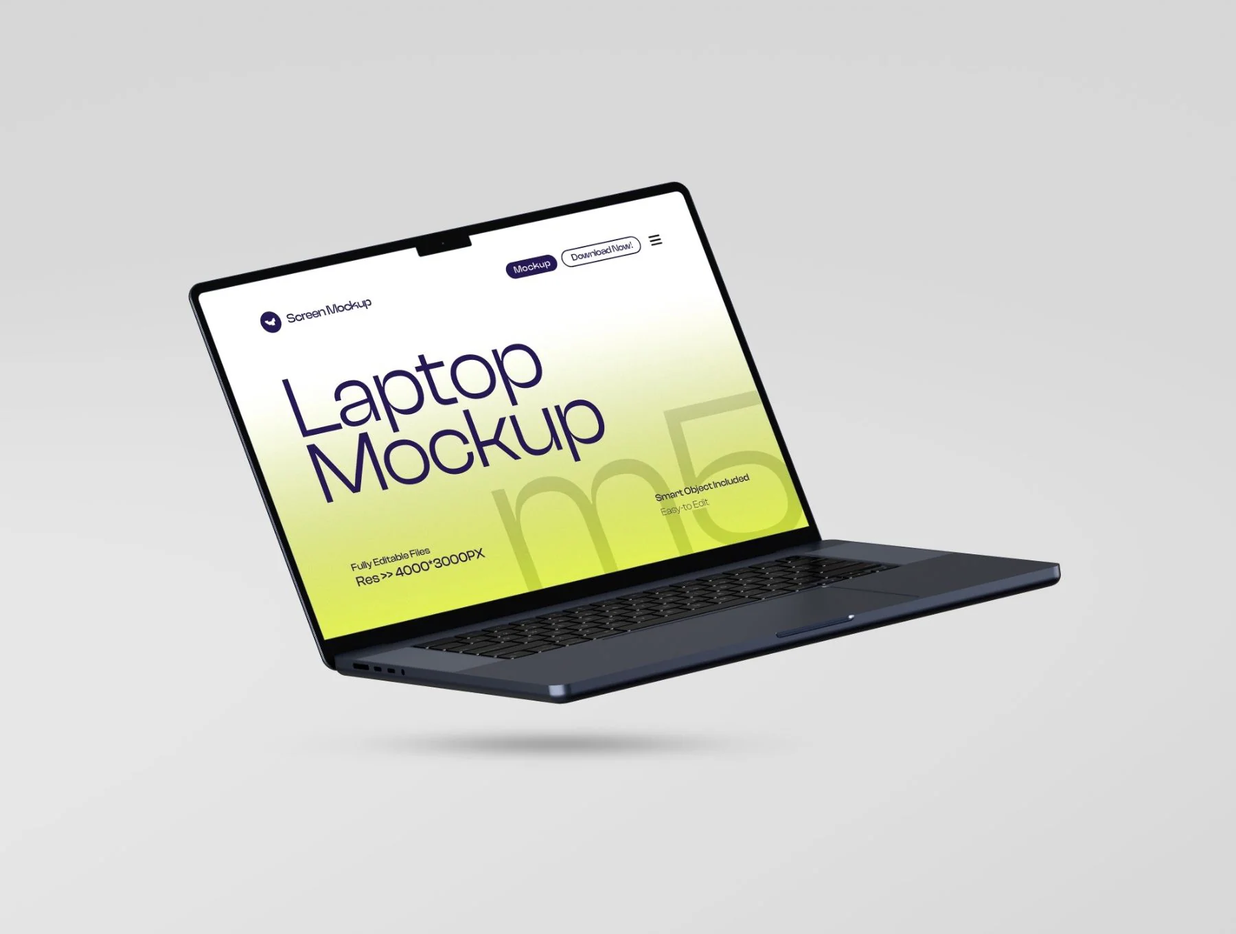 Macbook Screen Mockup Set - 03 High Quality Scene 5