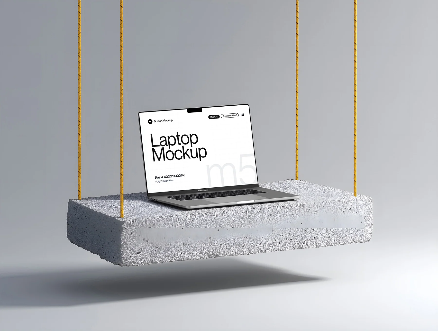 Macbook Screen Mockup Set - 06 Unique Scene 2