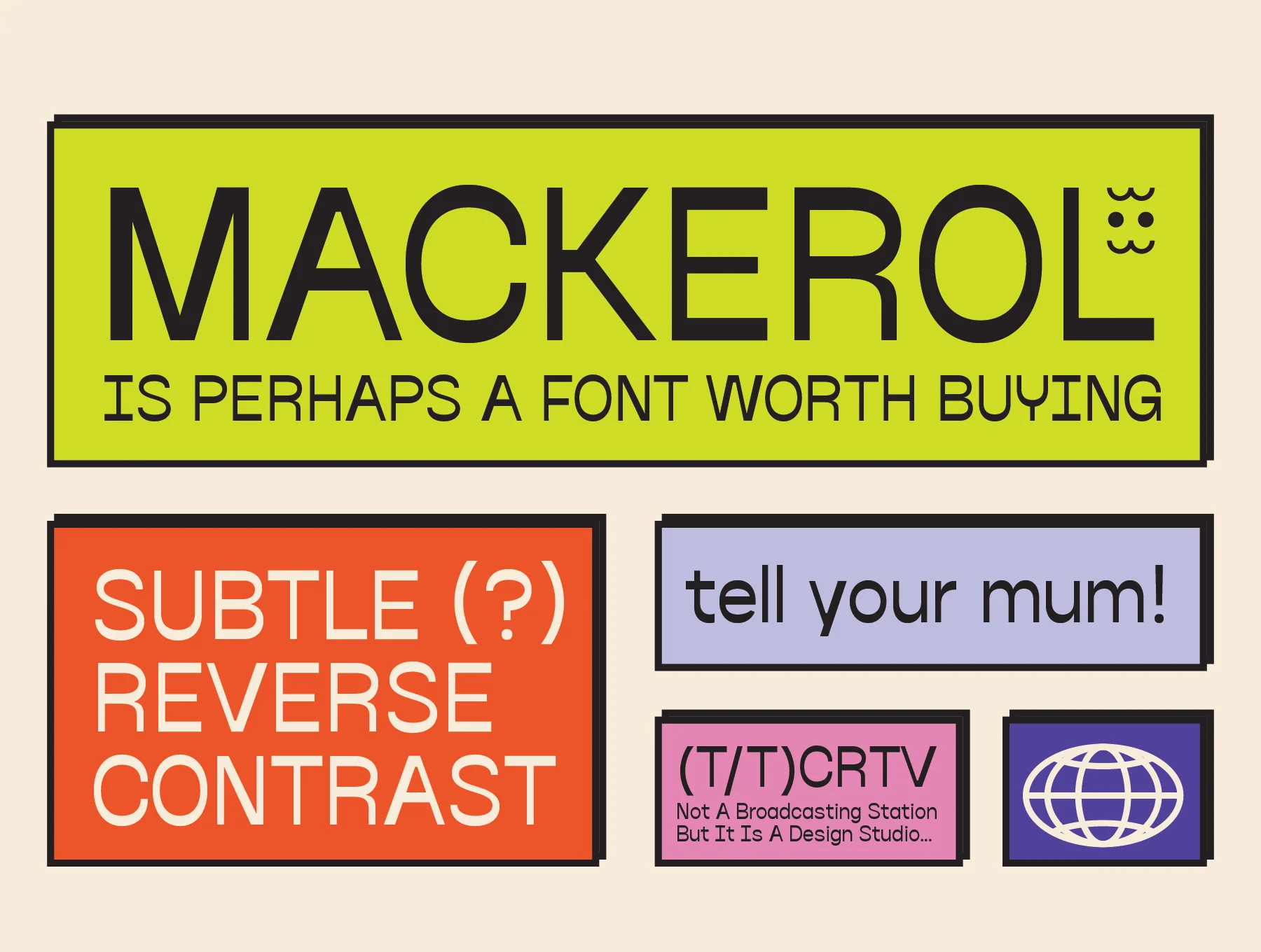 Mackerol Reverse Contrast Font 6