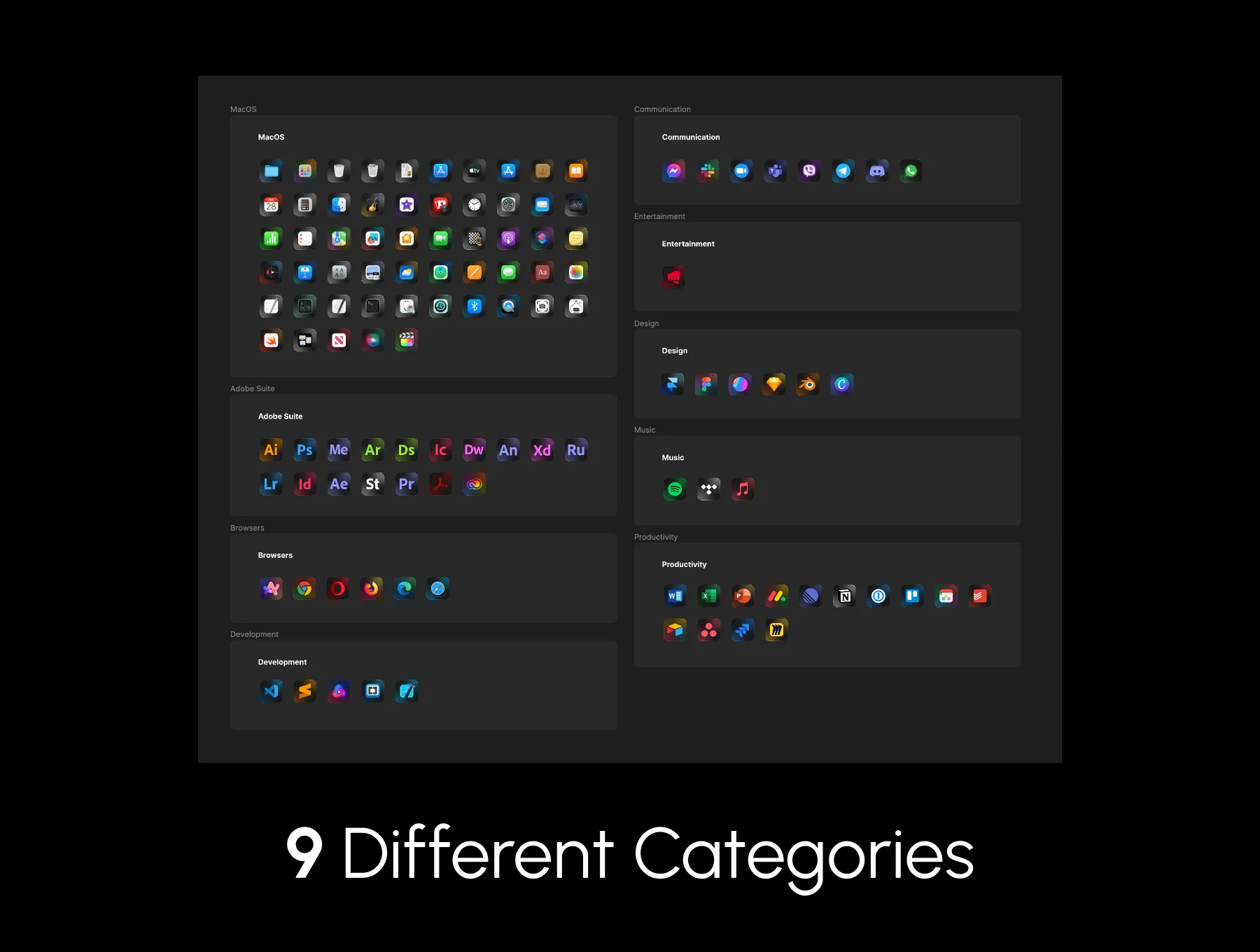 MacOS app icons set 4