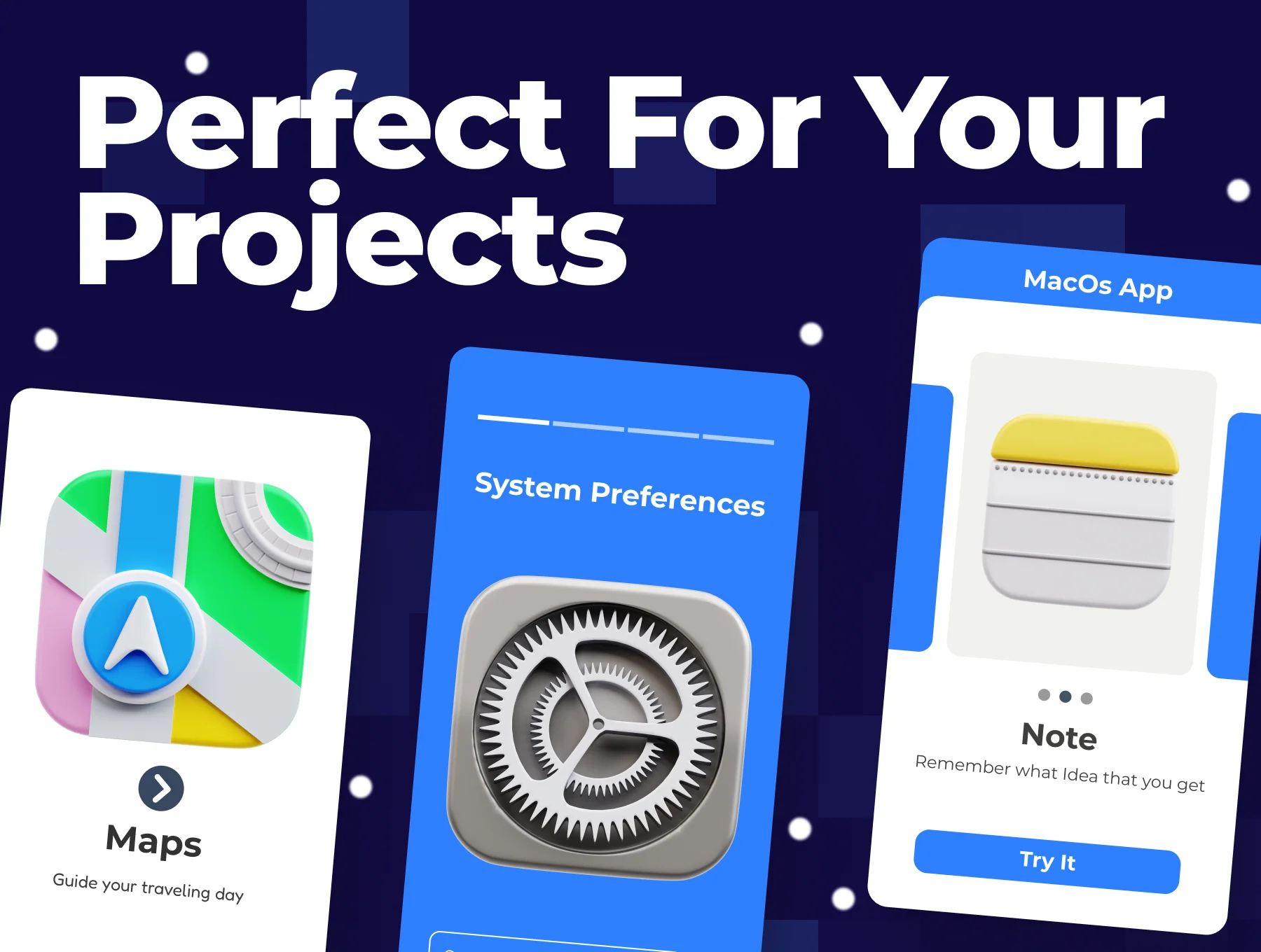 MacOs Apps 3D Icon Set 3