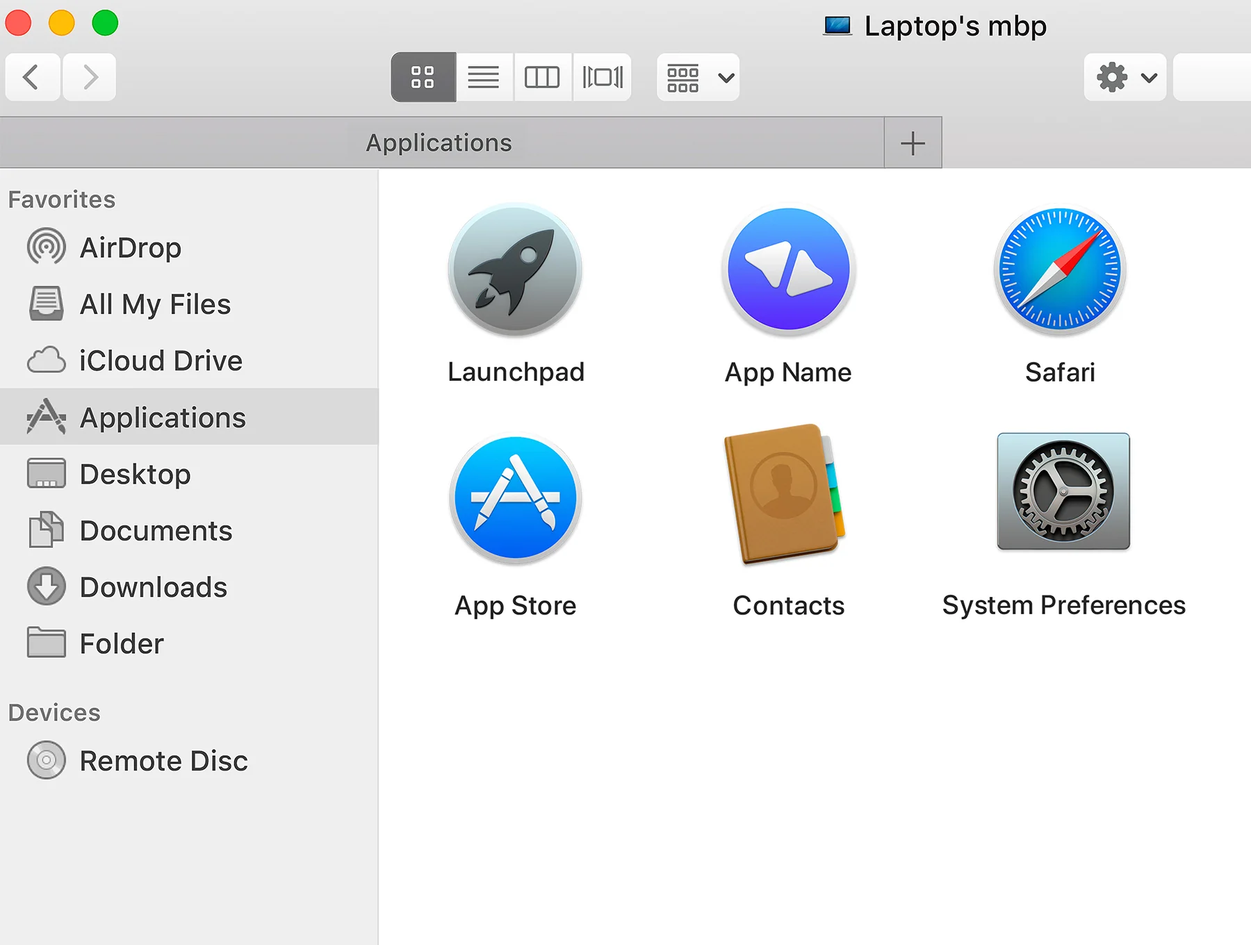 MacOS Template Icon Mockup 6