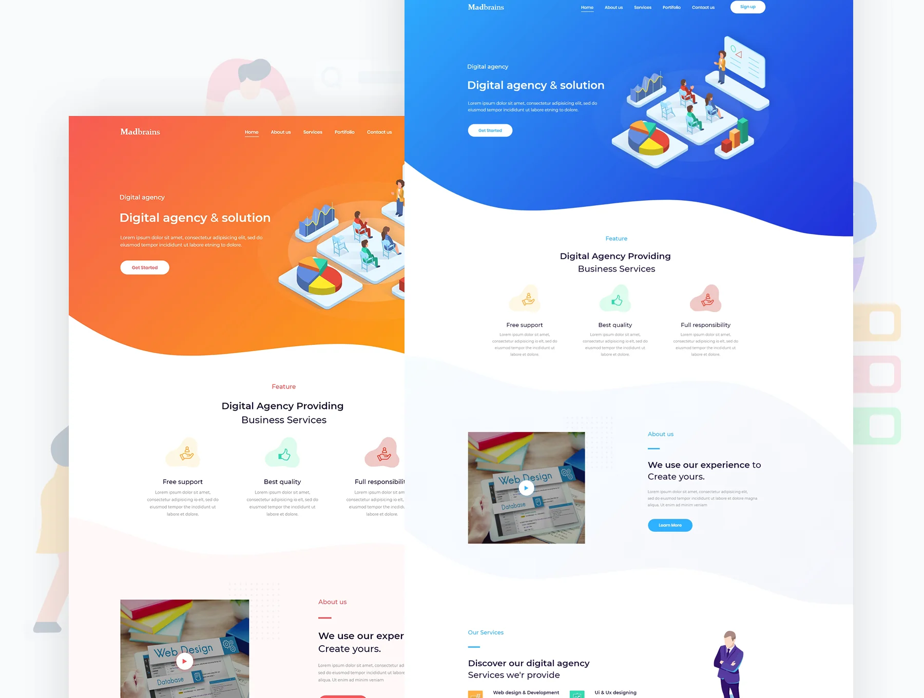 Madbrains-Agency Landing page 2