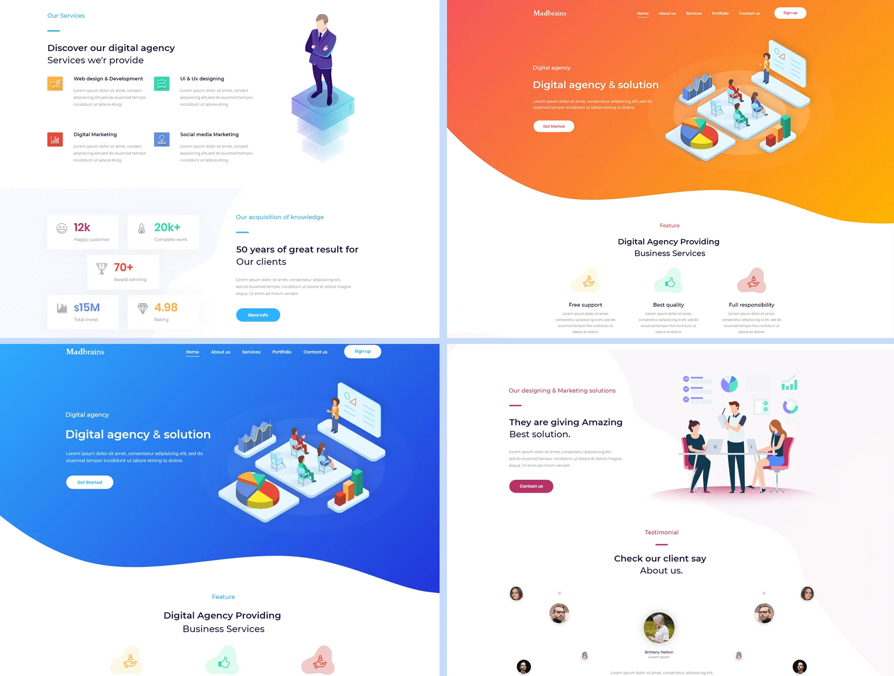 Madbrains-Agency Landing page 3