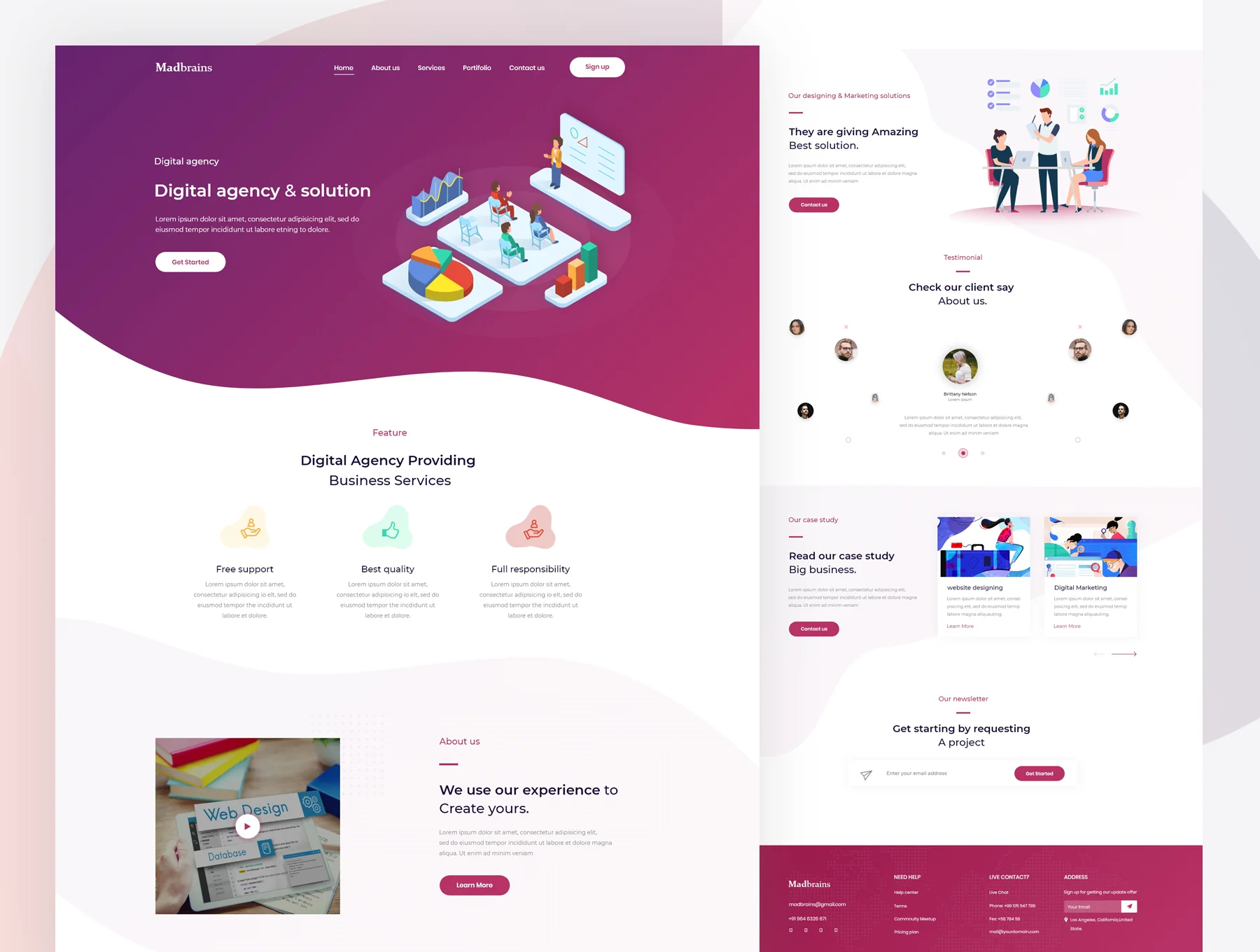 Madbrains-Agency Landing page 8