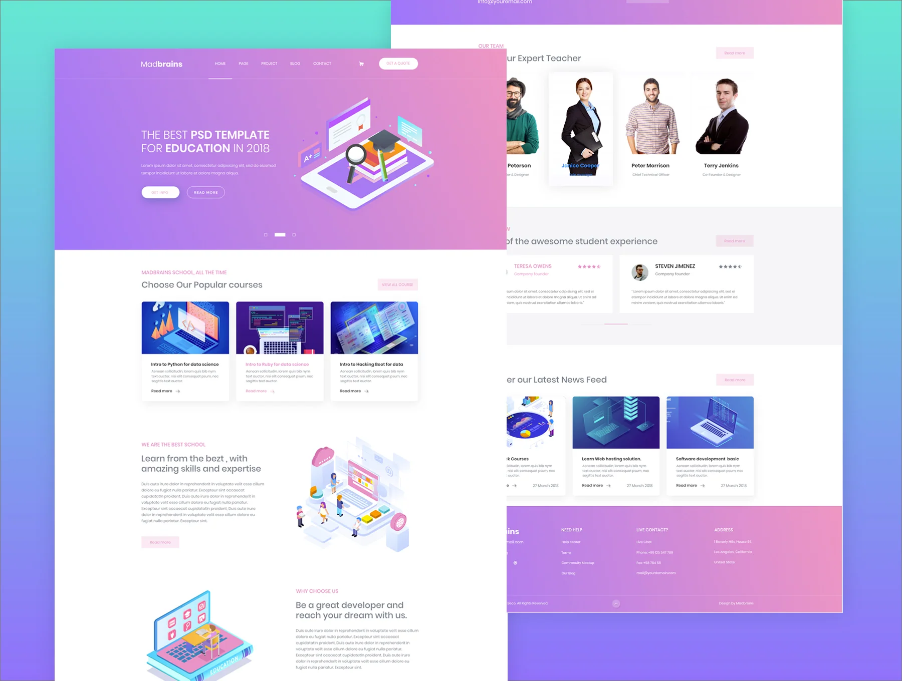 Madbrains UIUX Landing page 2