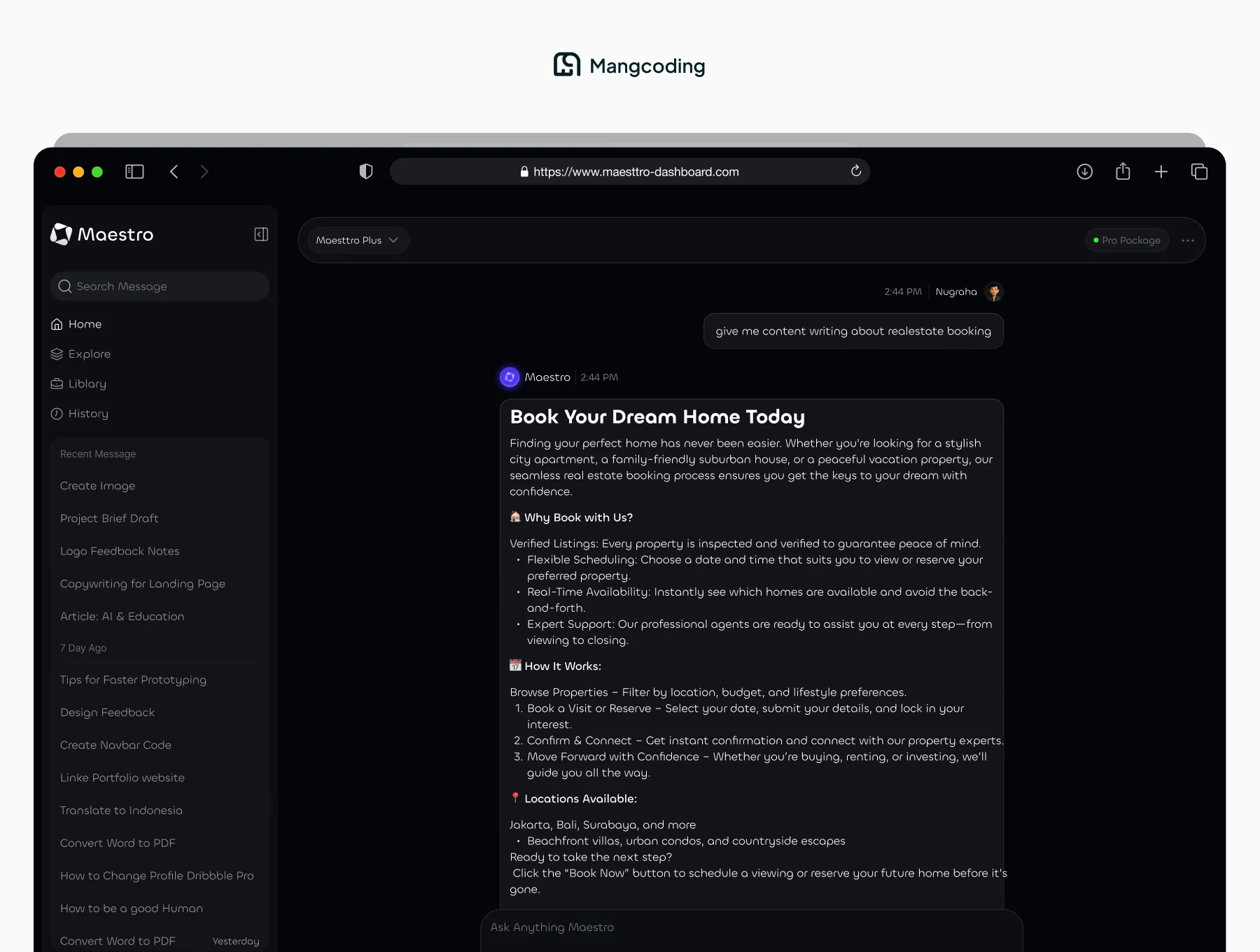 Maesttro - Responsive Design Website 5