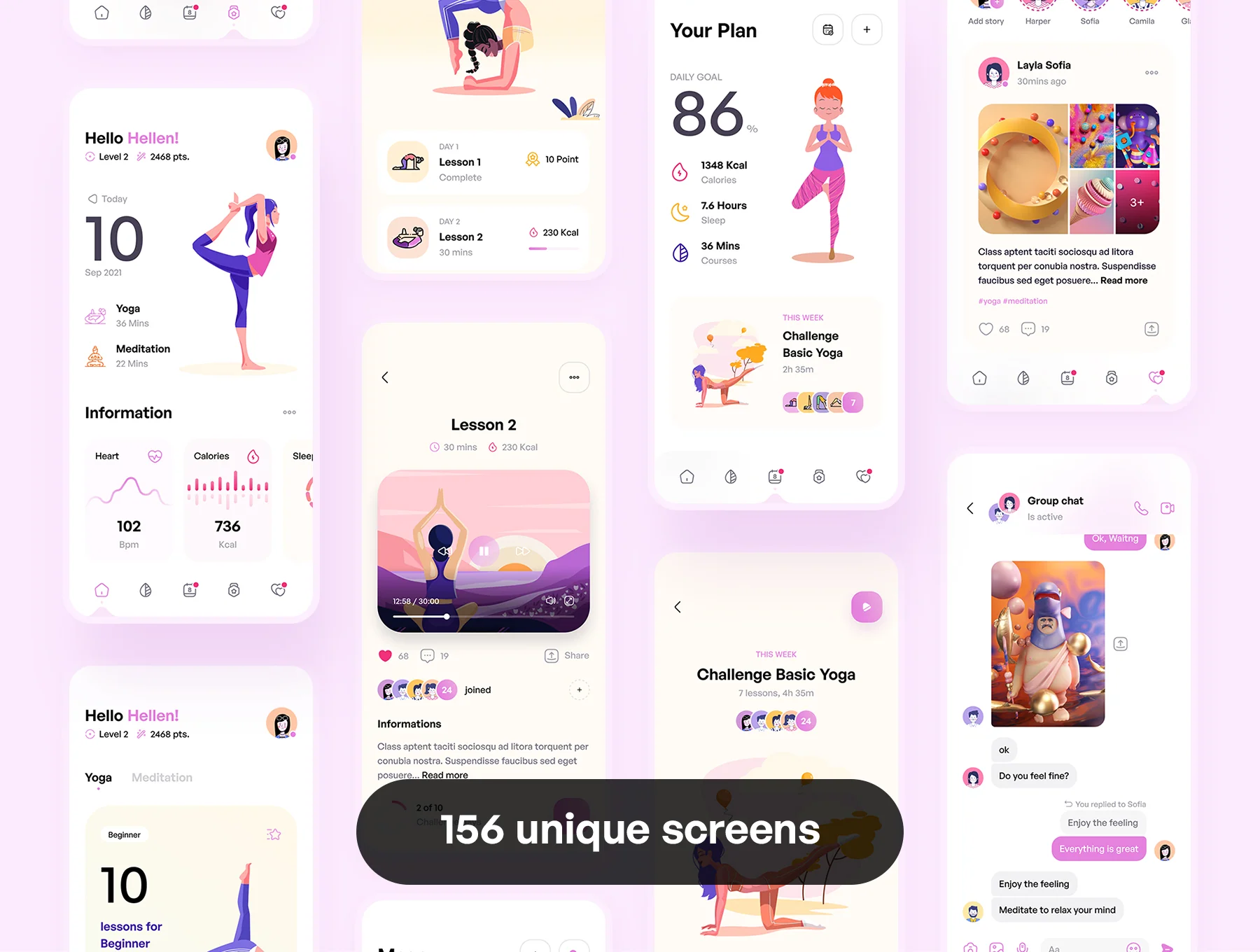 Maga - Yoga & Meditation UI Kit 2