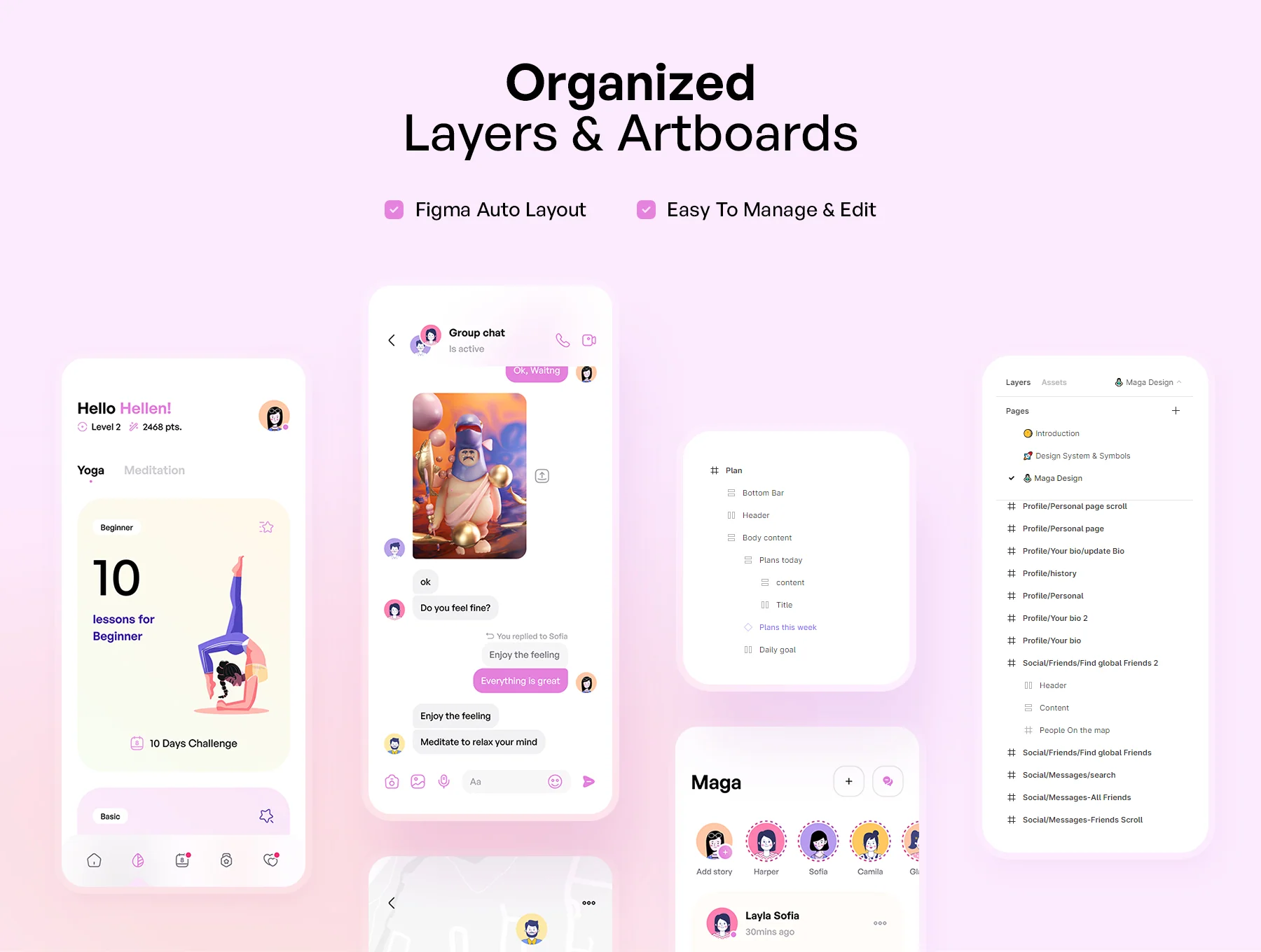 Maga - Yoga & Meditation UI Kit 5