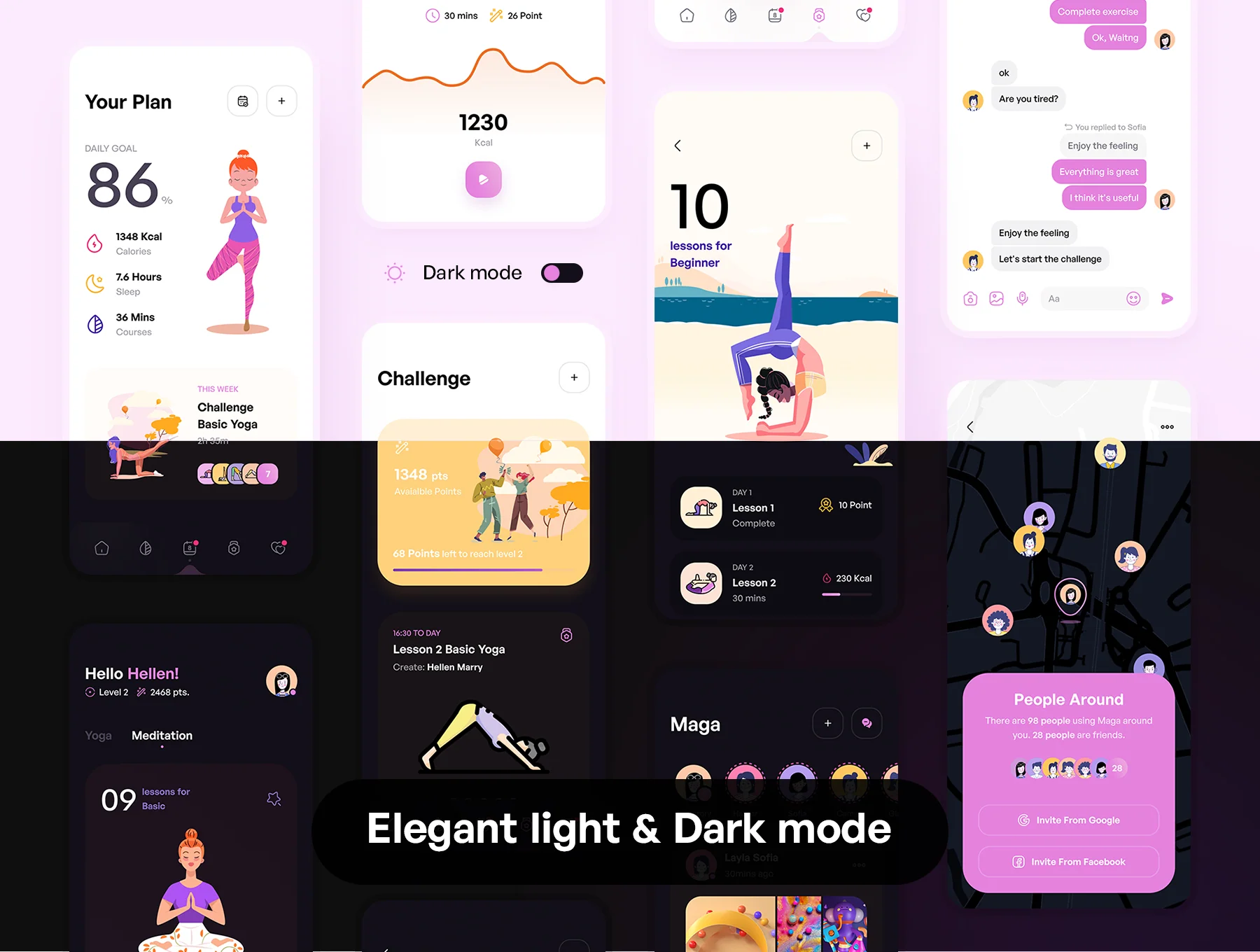 Maga - Yoga & Meditation UI Kit 6