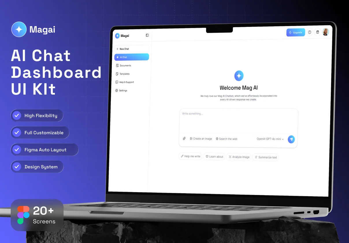 MagAI - AI Chat Dashboard UI Kit