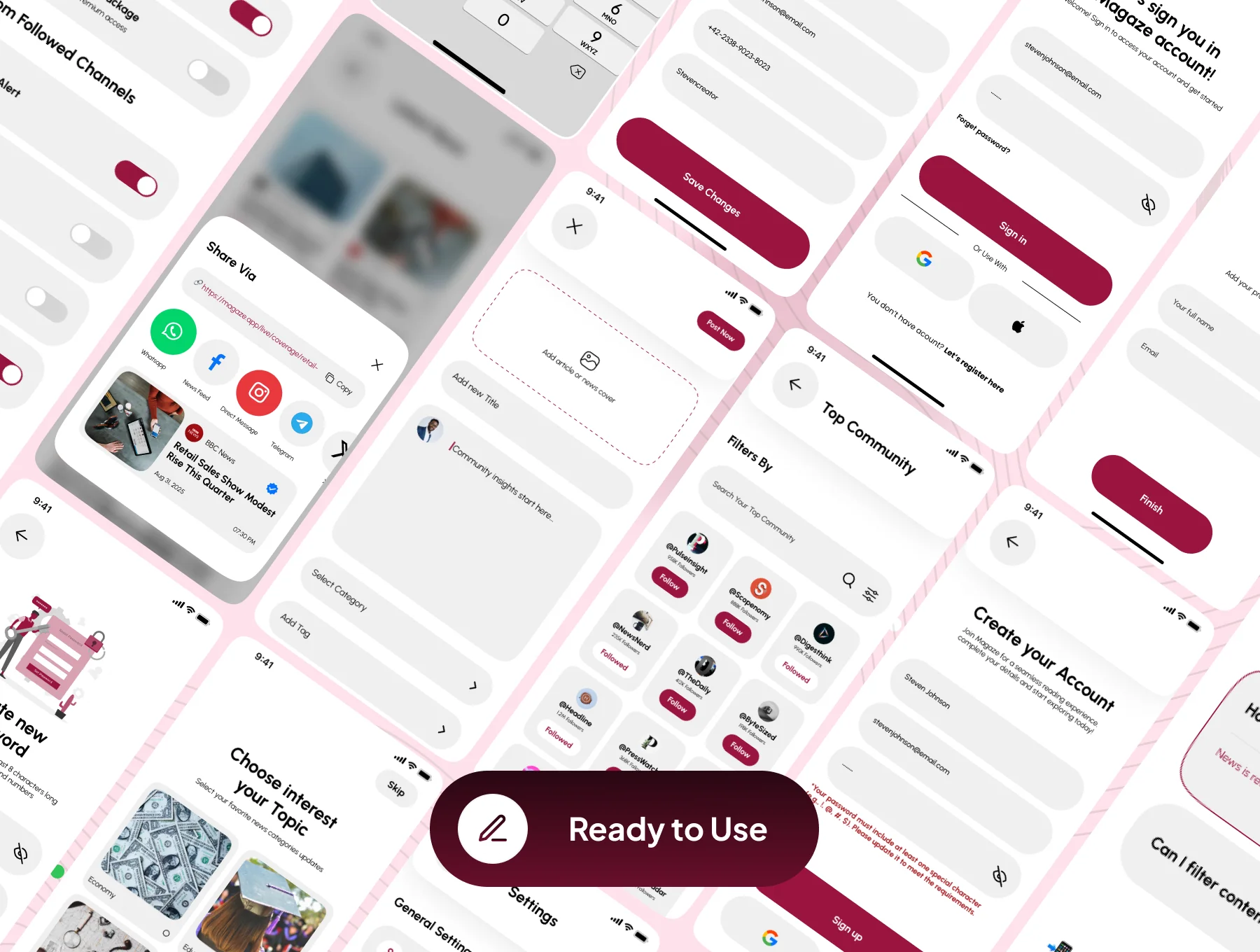 Magaze - Mobile News App UI Kit 7