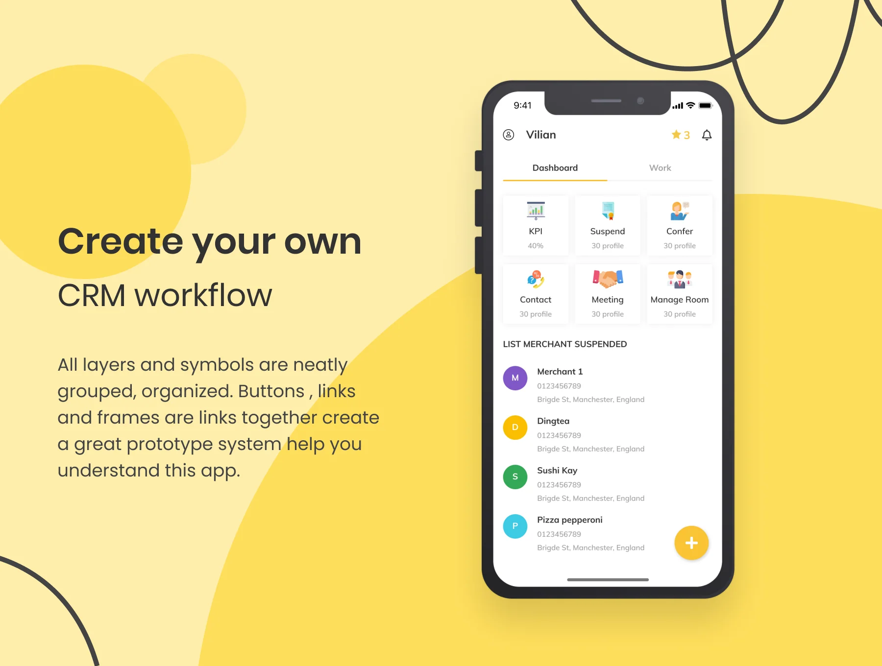 MagCRM - Customer Relationship Management Mobile App UI Kit 2