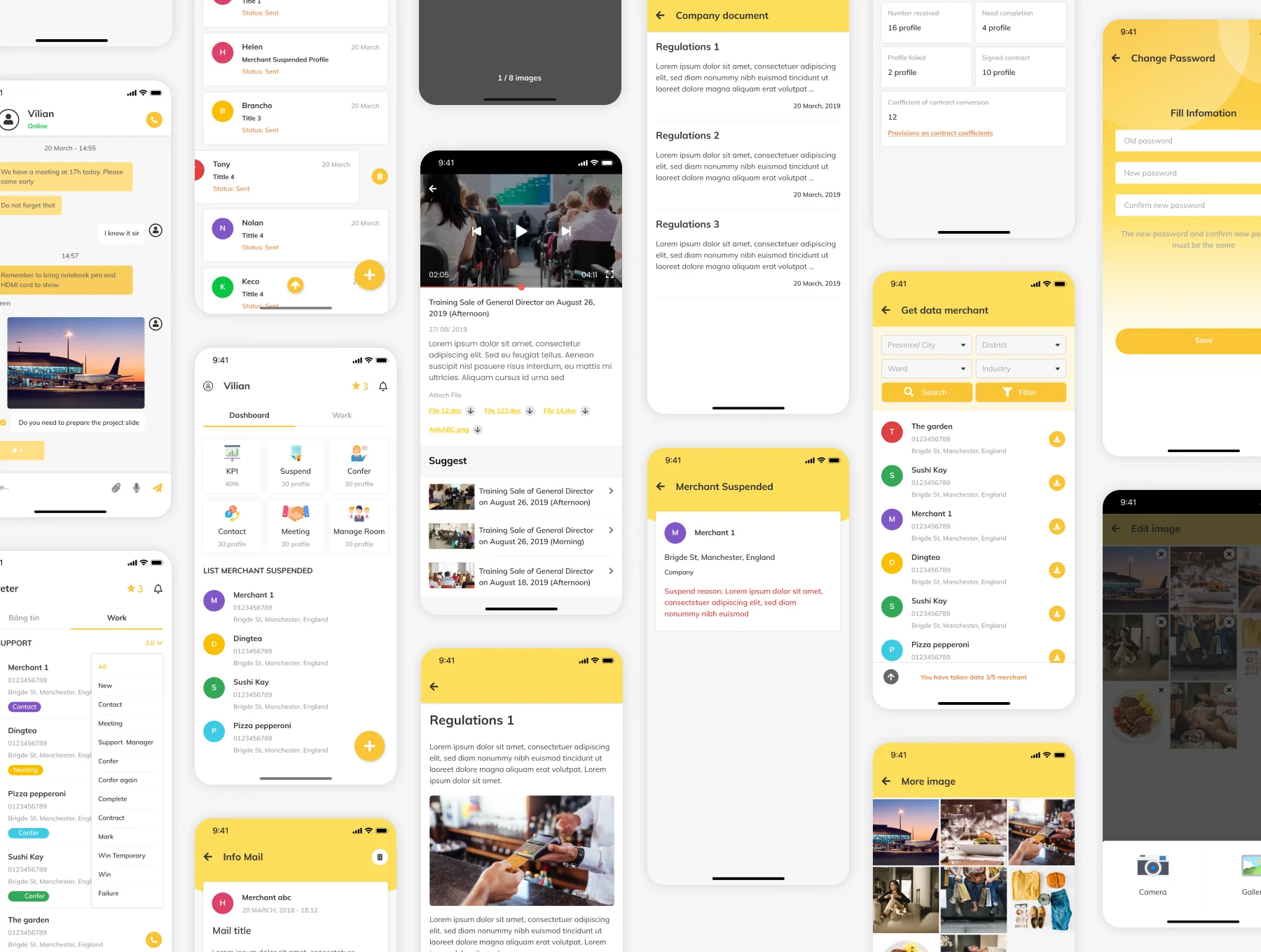 MagCRM - Customer Relationship Management Mobile App UI Kit 6