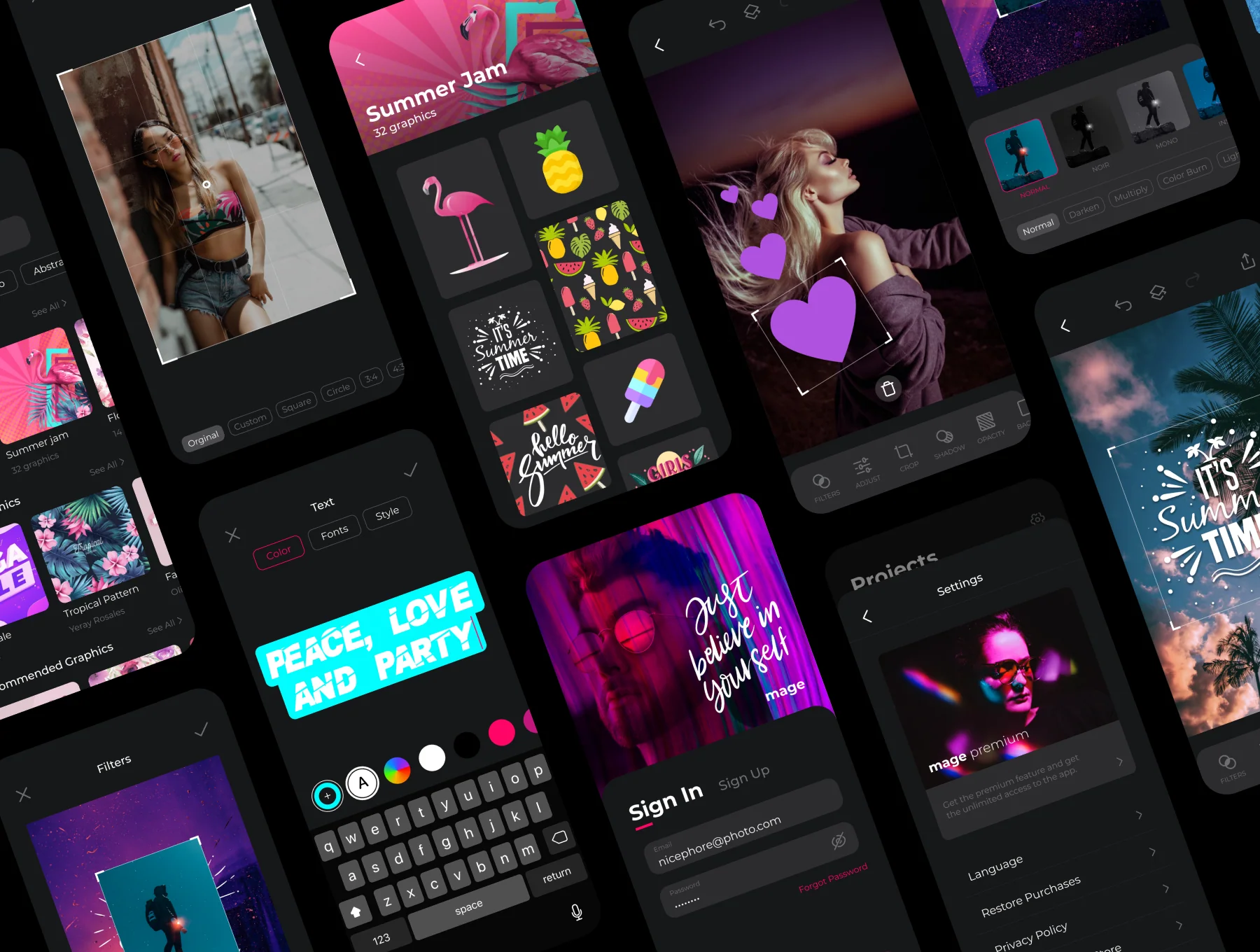 Mage Photo Edit App UI Kit 4