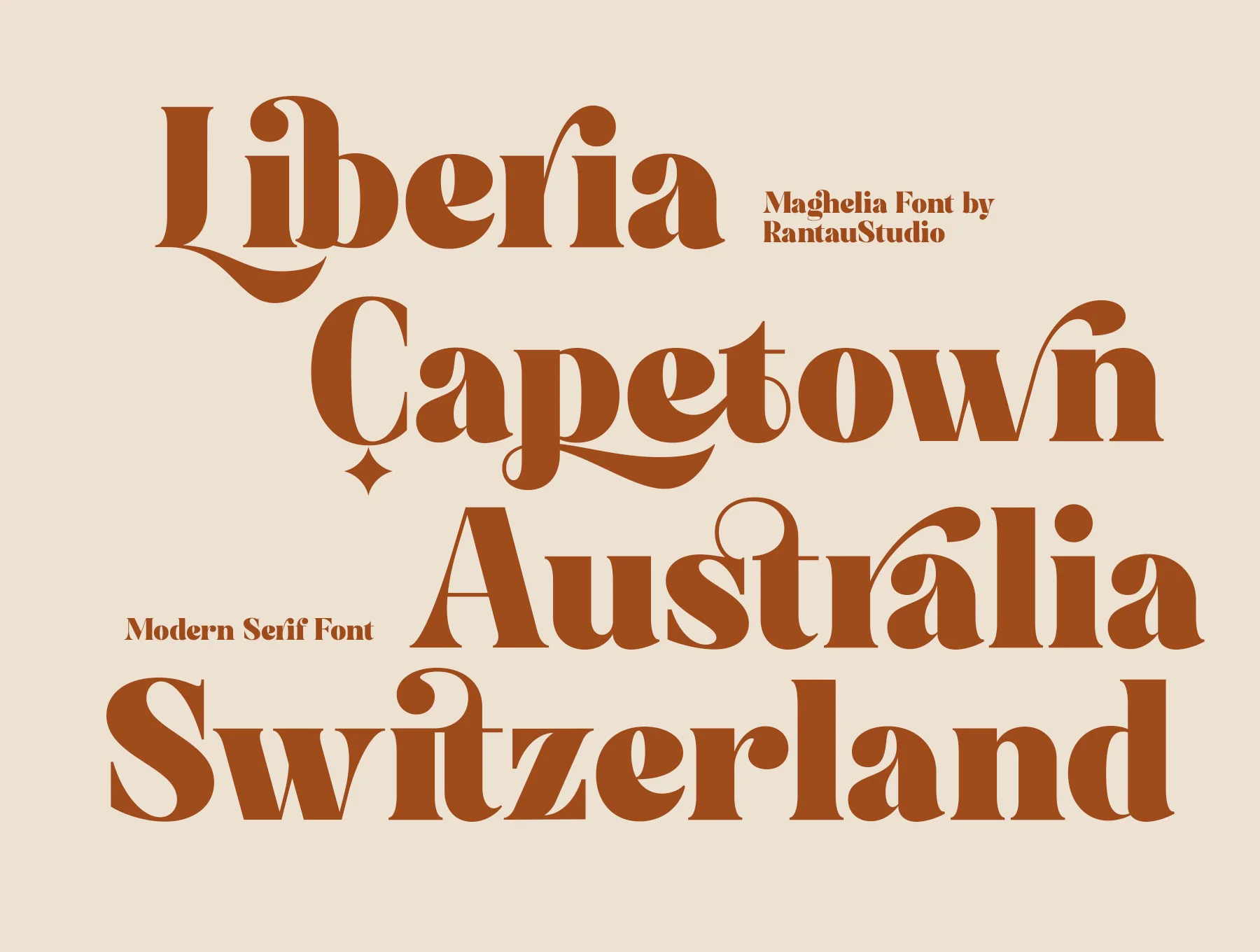 Maghelia Serif Font 3