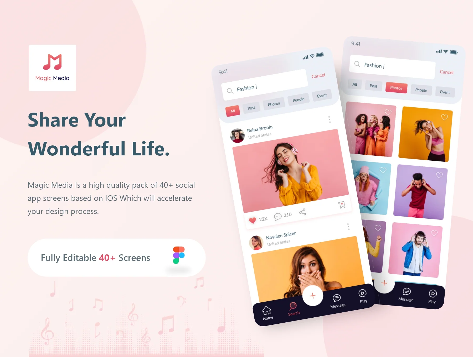 Magic Media Social Media UI Kit 2