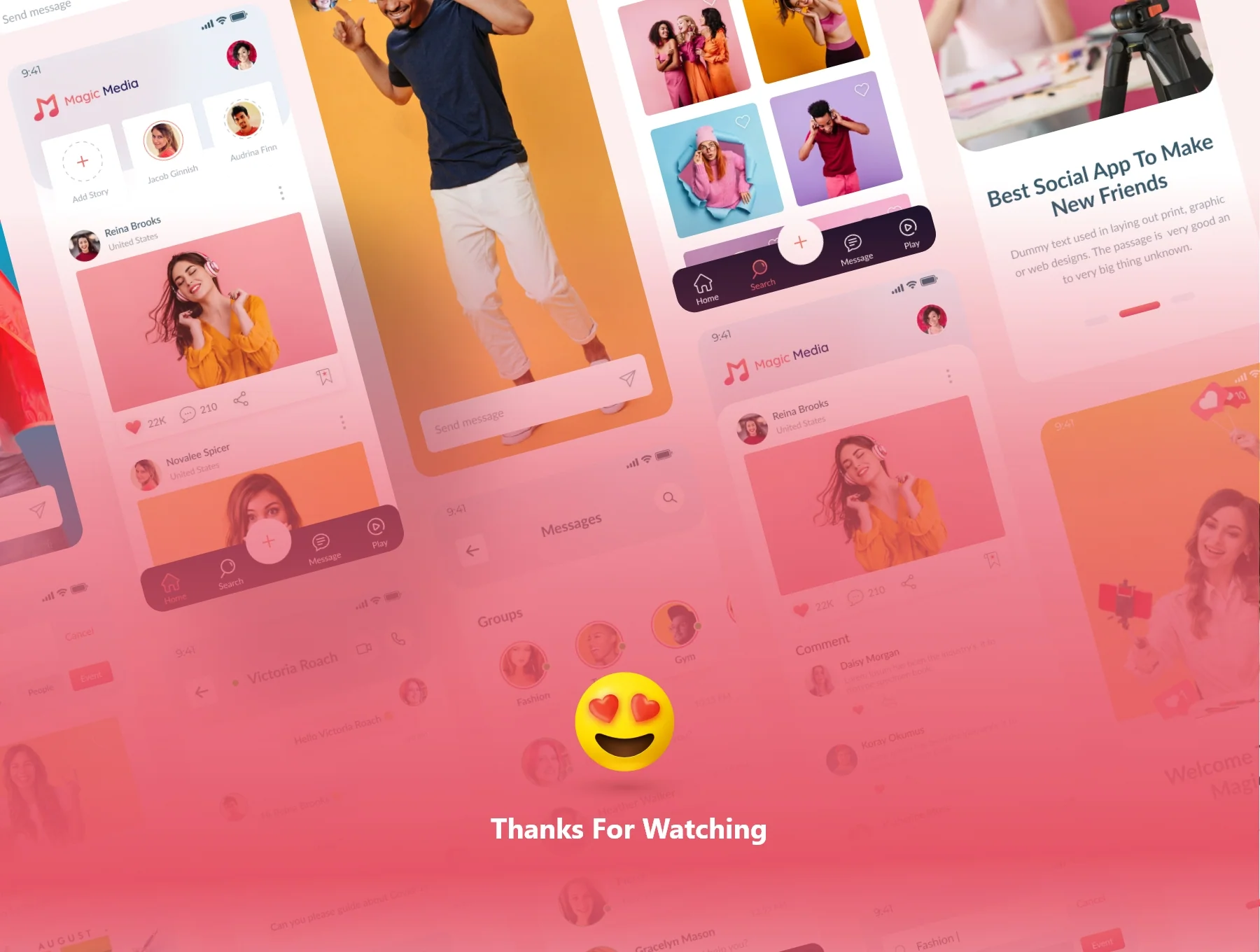 Magic Media Social Media UI Kit 6