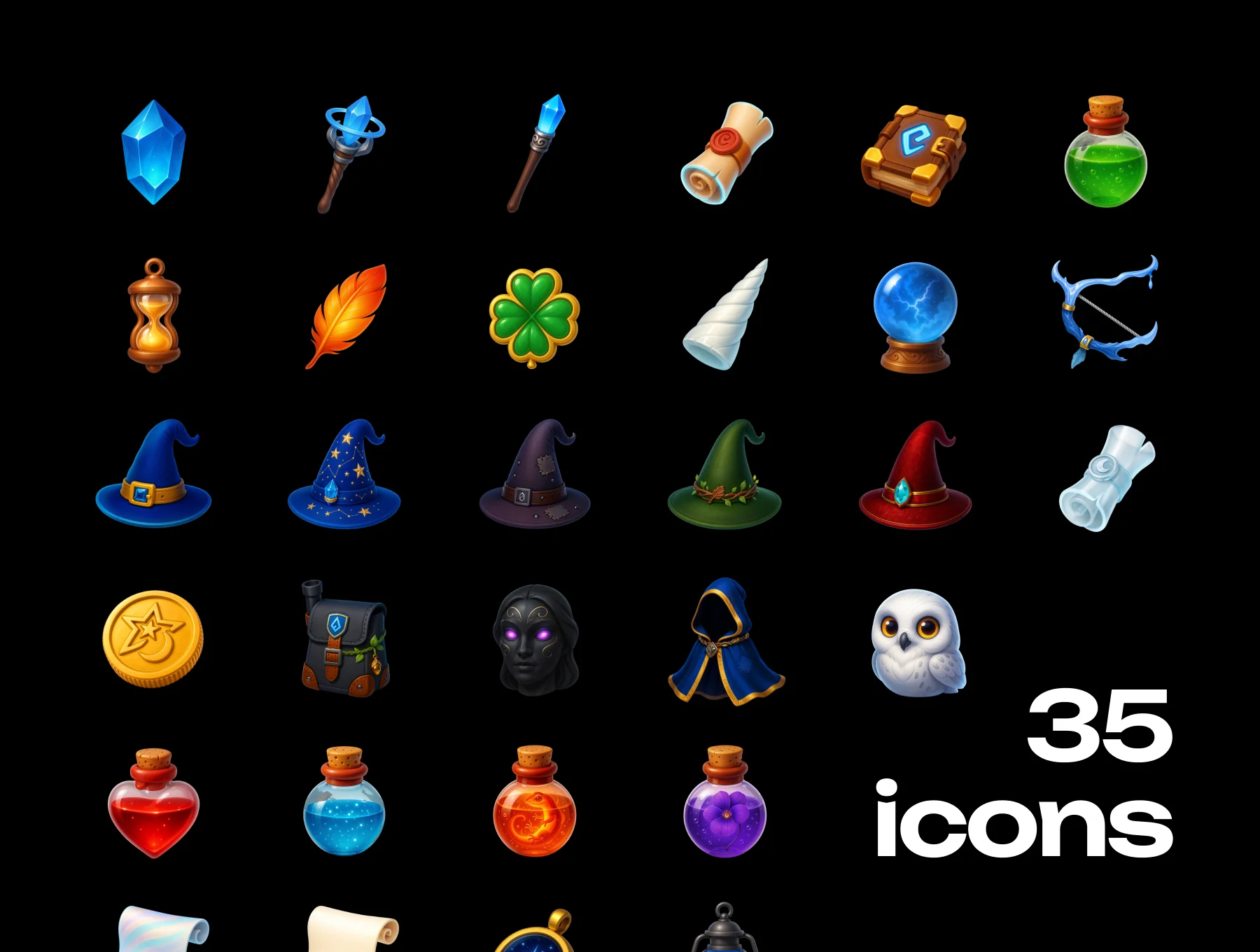 Magical 3d Game Icons 2