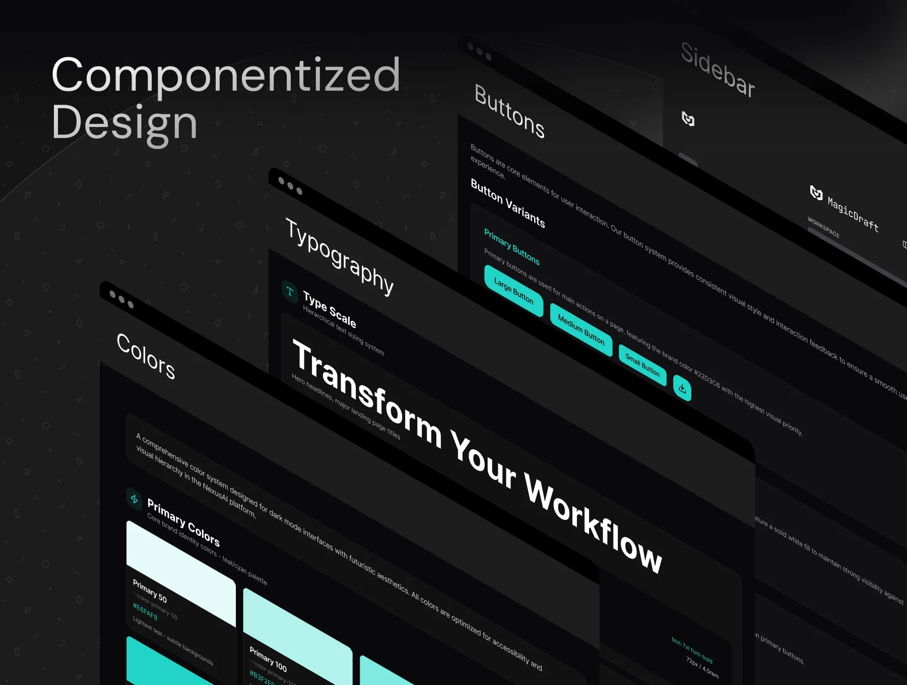 MagicDraft - AI & SaaS Dashboard UI Kit (Dark Mode) 8