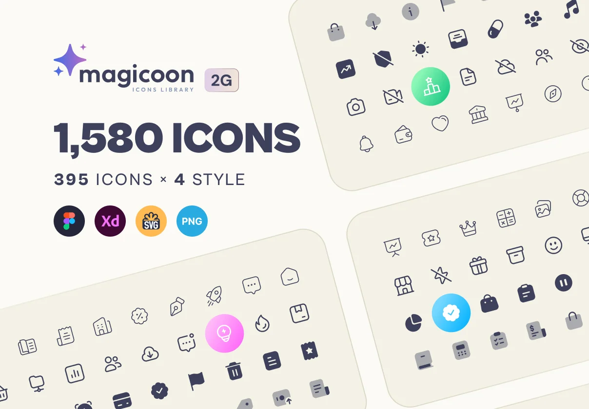 magicoon 2G - Essential UI Icons Set