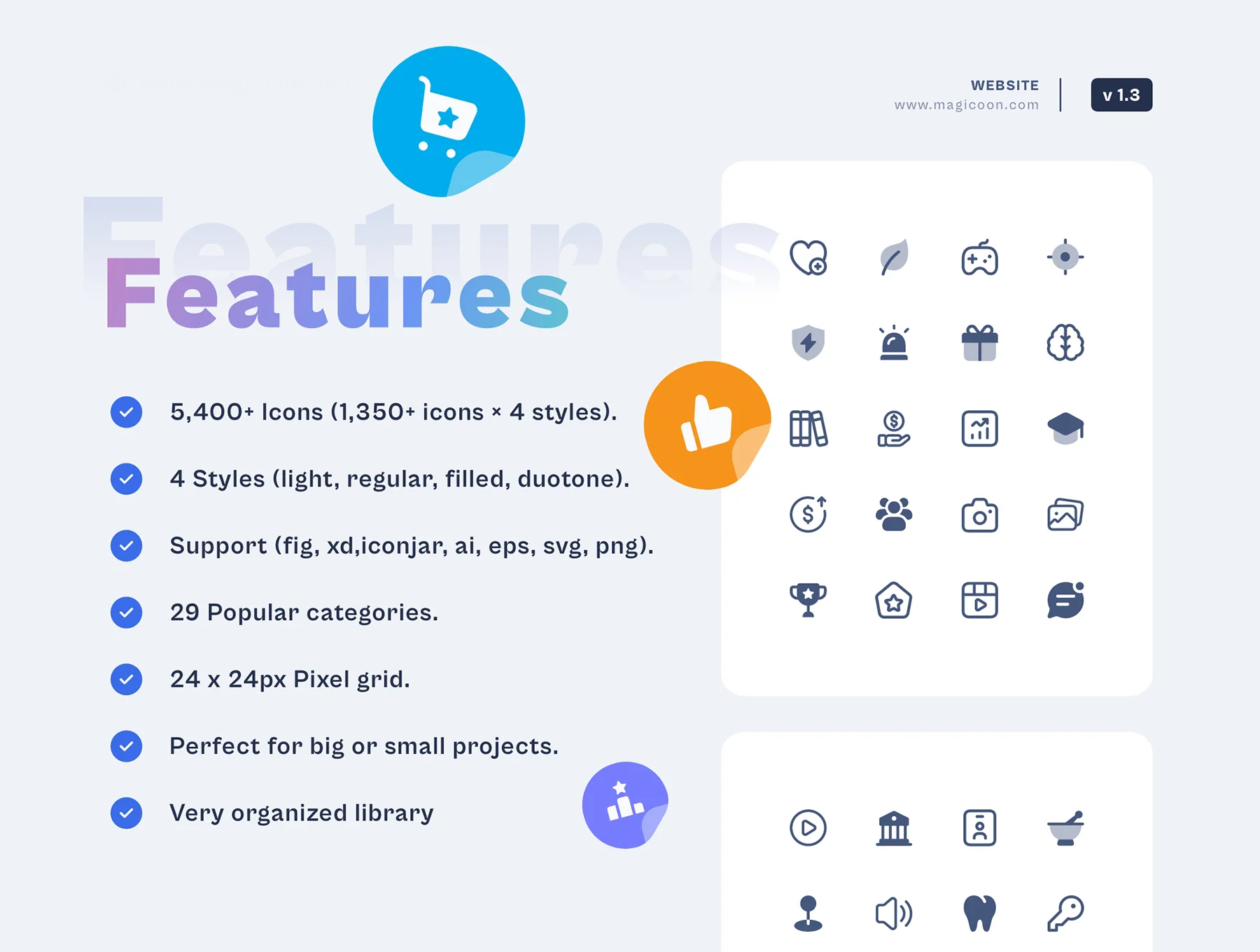 magicoon - 5,400+ UI icons library 2