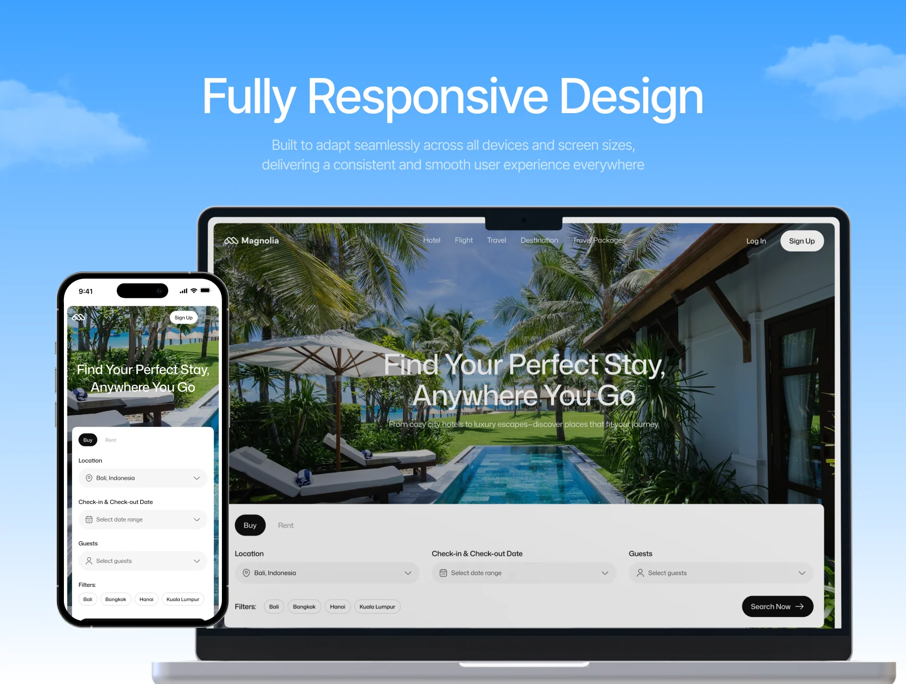 Magnolia - Travel & Tourism UI Kit Website 6