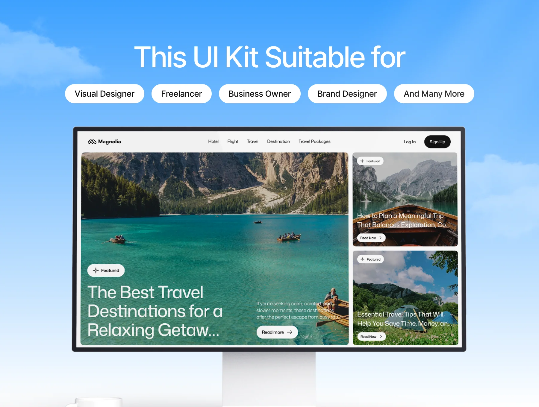 Magnolia - Travel & Tourism UI Kit Website 7