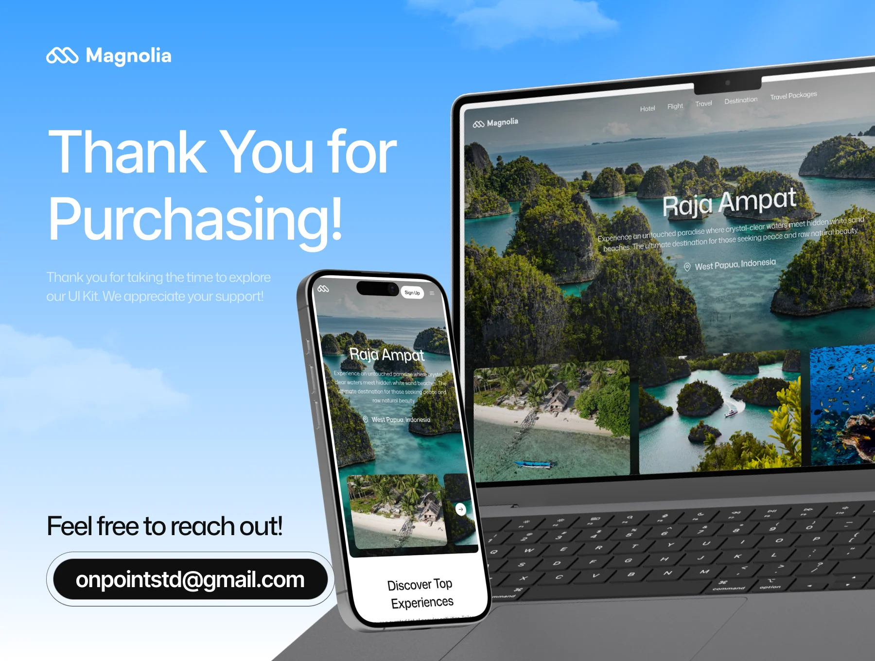Magnolia - Travel & Tourism UI Kit Website 8