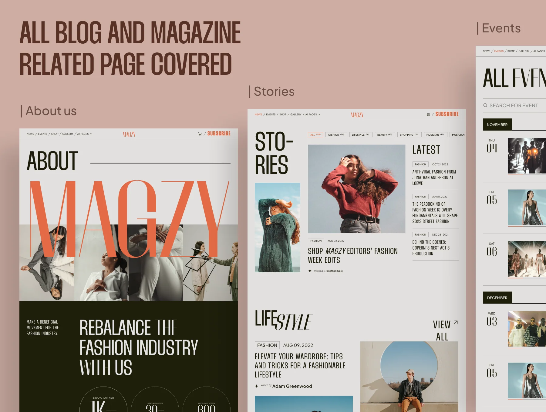 Magzy - Blog & Magazine Website UI Kit 3