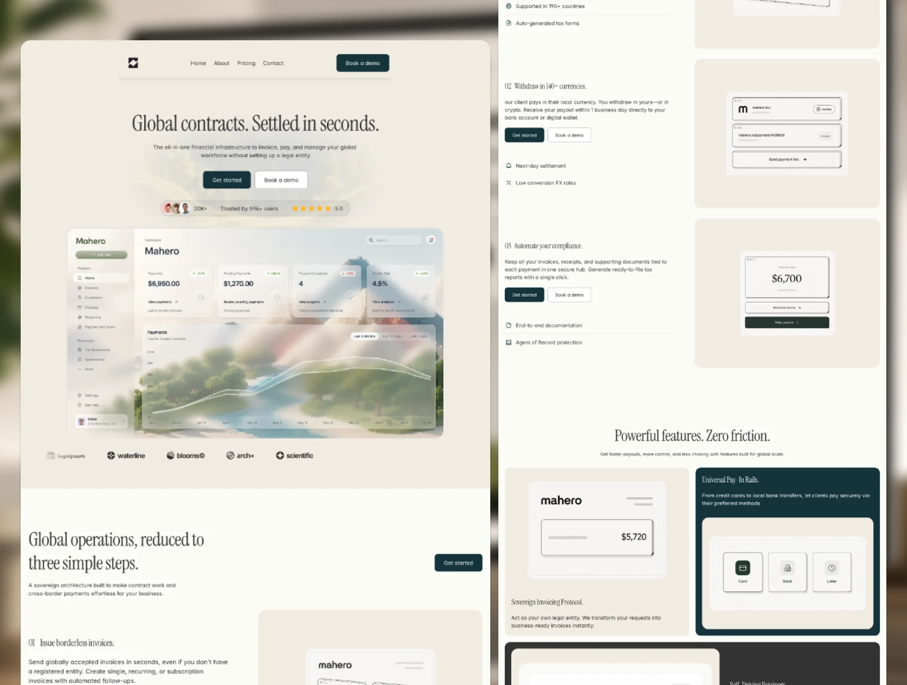 Mahero - Premium FinTech & SaaS Framer Template 2