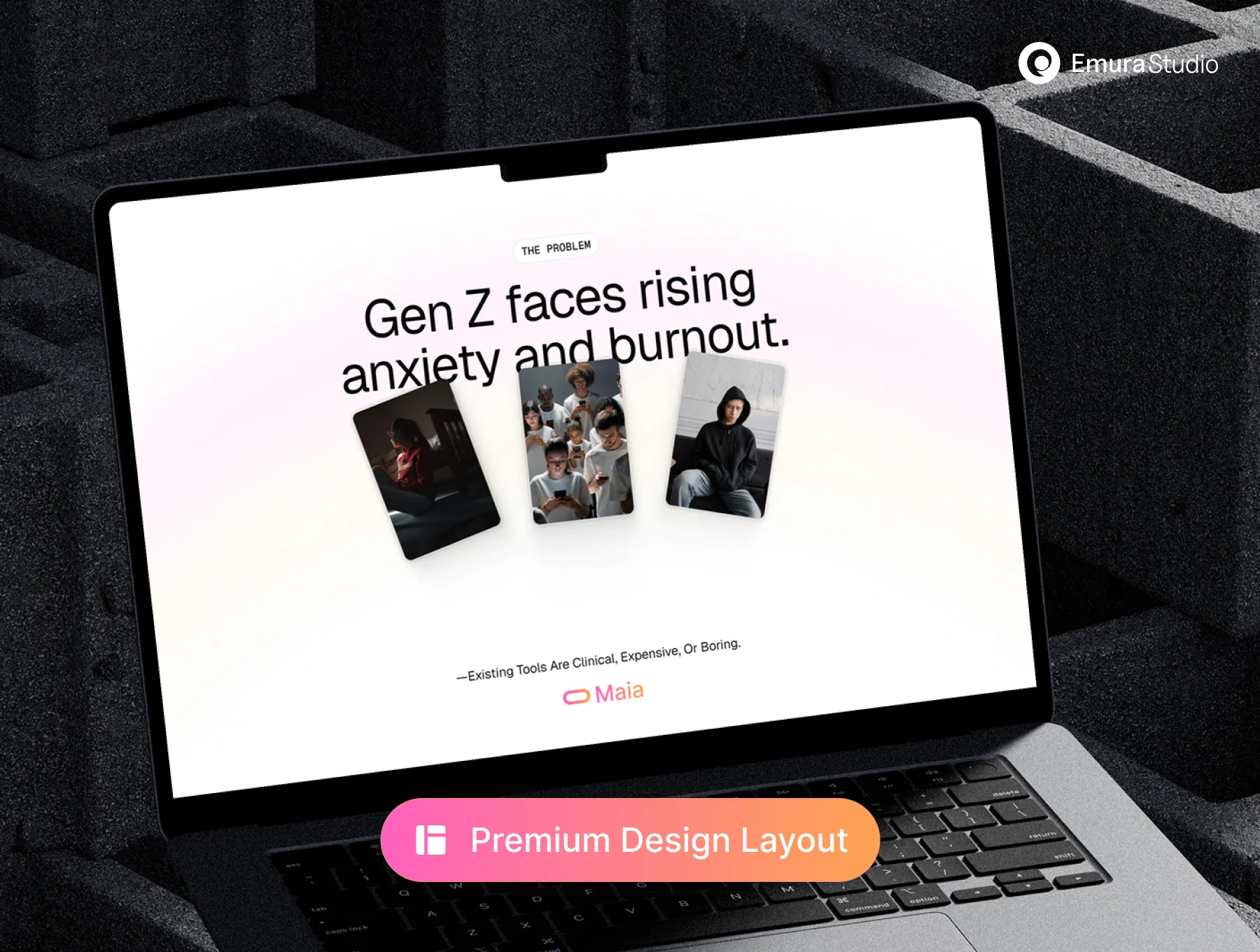 Maia – Modern Pitch Deck for Gen Z Wellness Startups 7