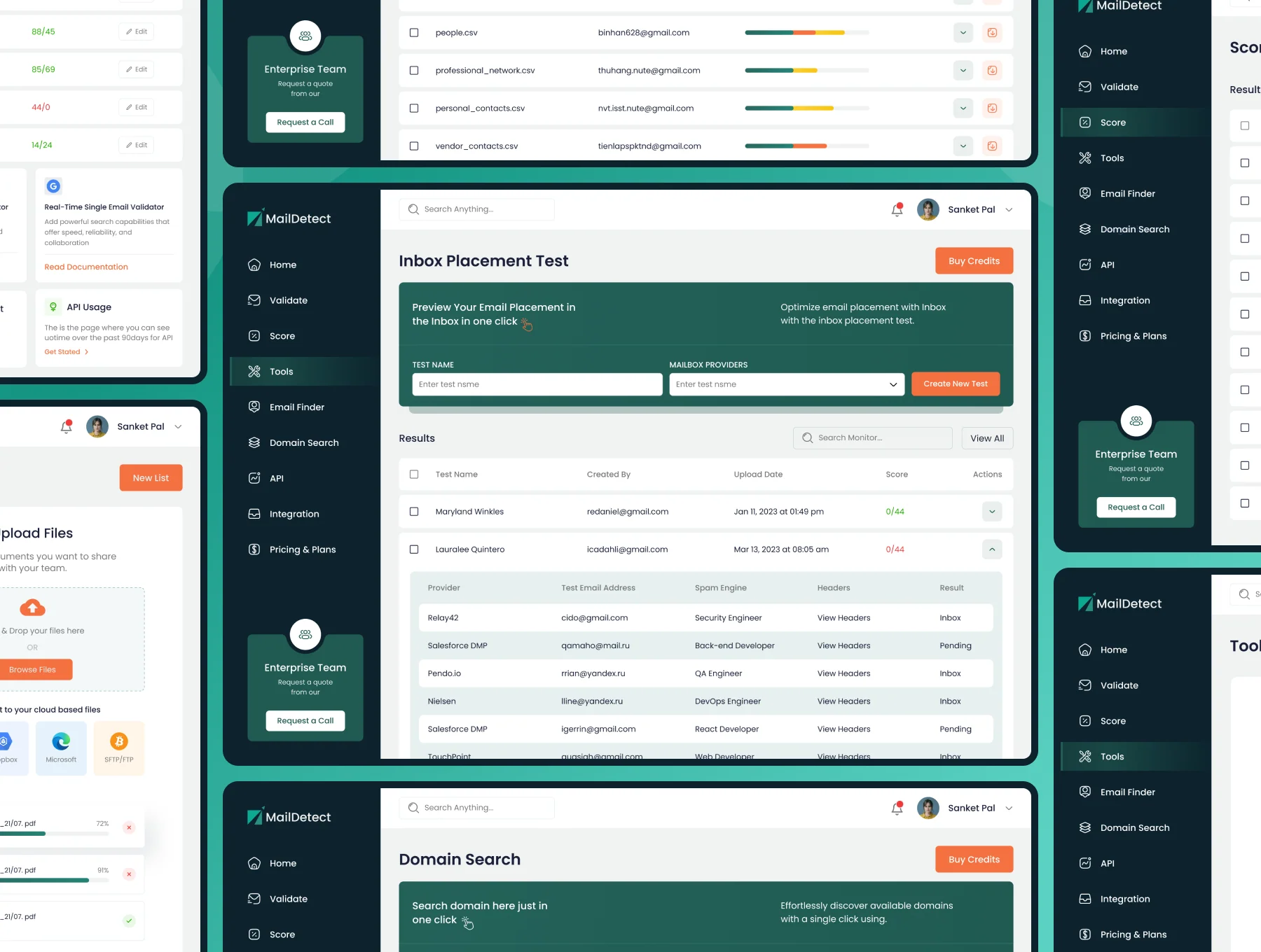 Maildetect - Email Marketing Dashboard UI KIT 6