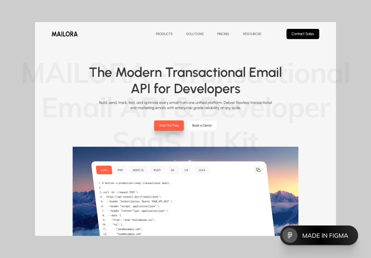 MAILORA — Transactional Email API for Developers