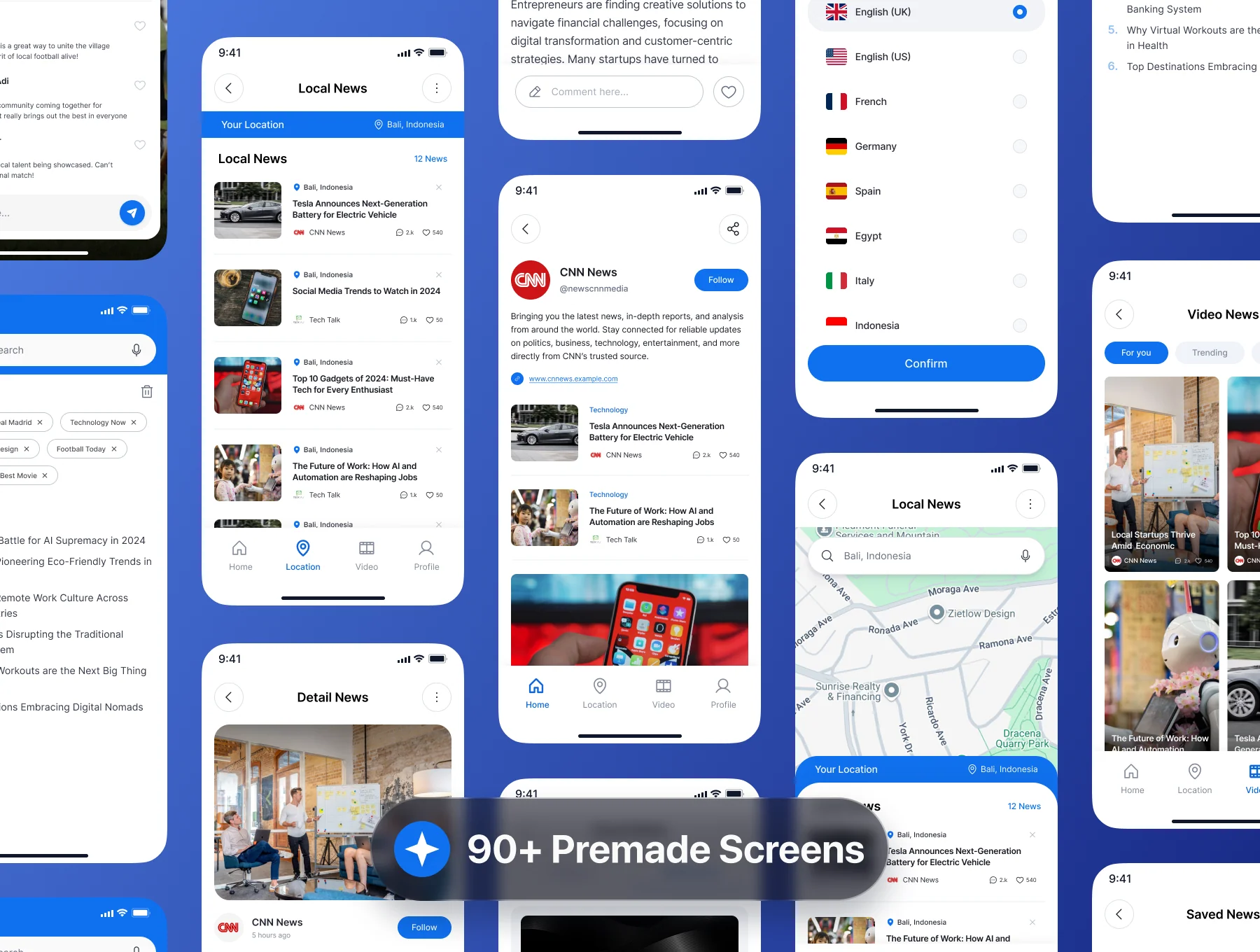 Mainews - News App Mobile UI Kit 2