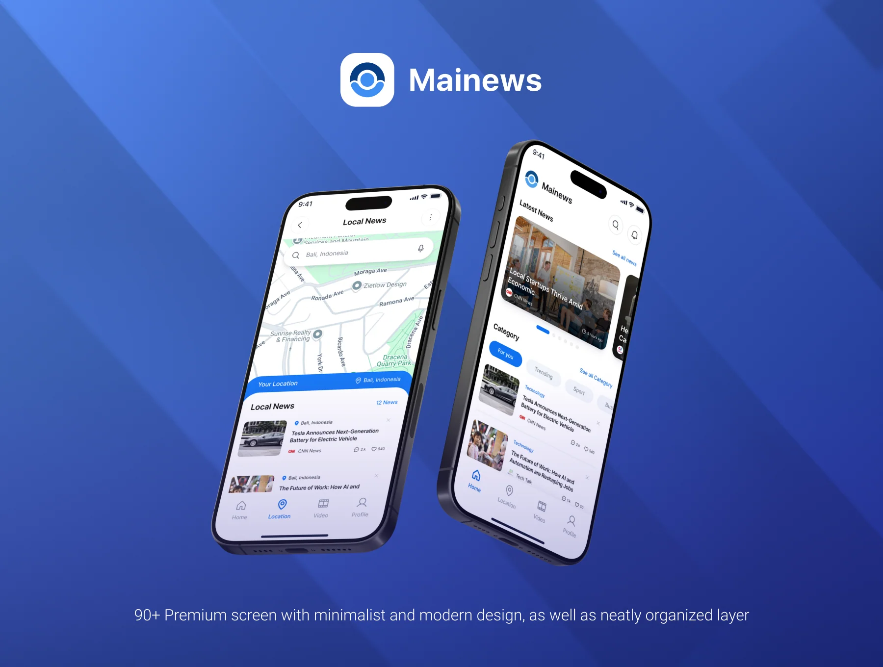 Mainews - News App Mobile UI Kit 3