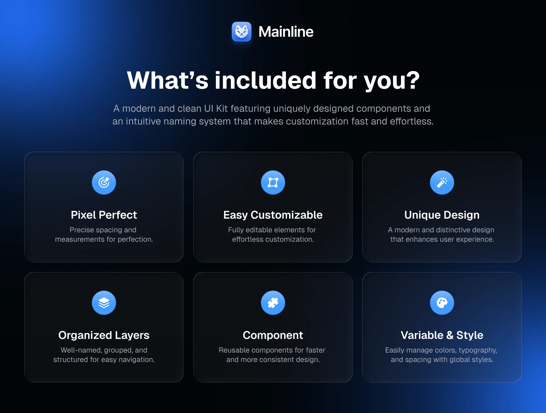 Mainline — AI Agents Website UI Kit 2