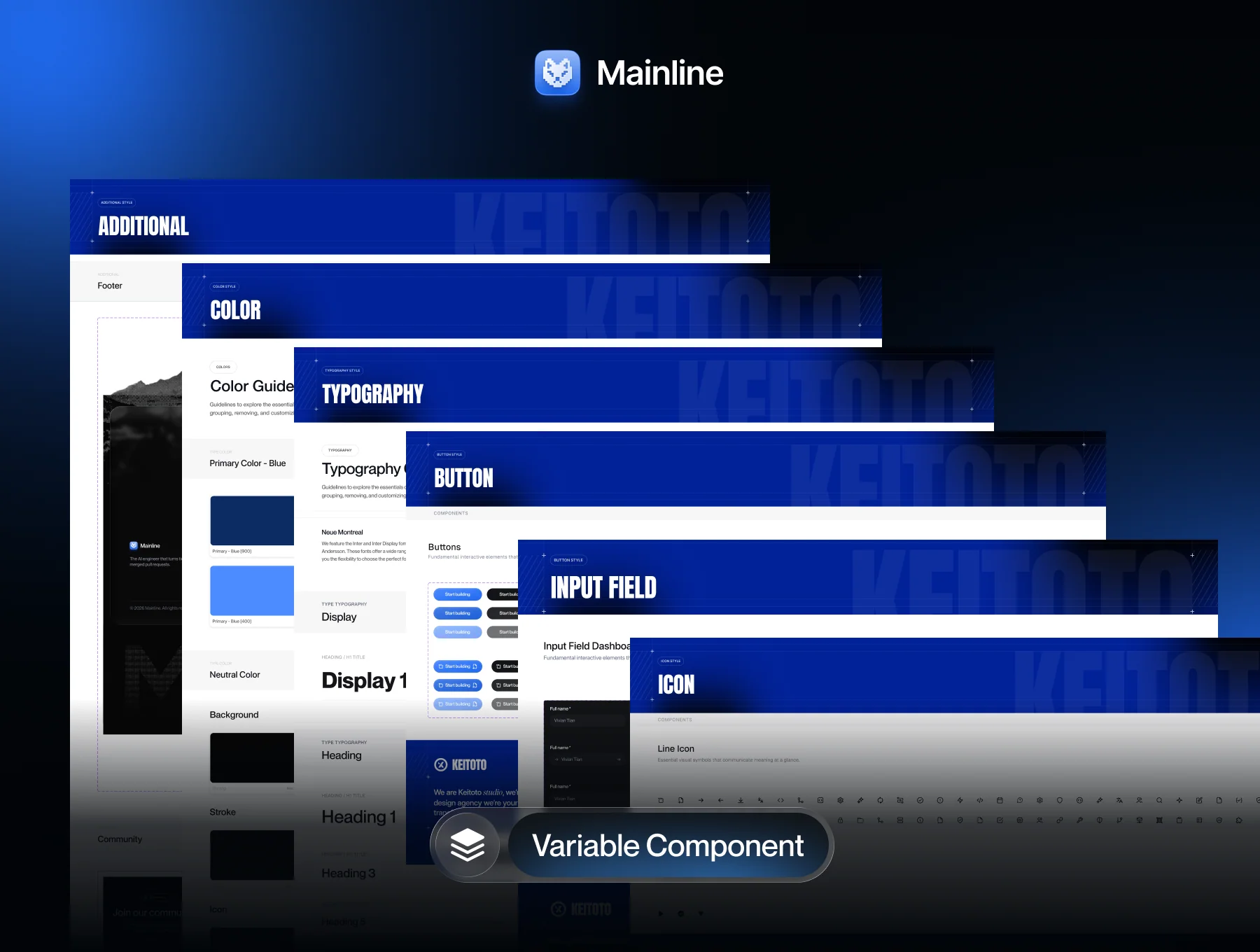 Mainline — AI Agents Website UI Kit 3