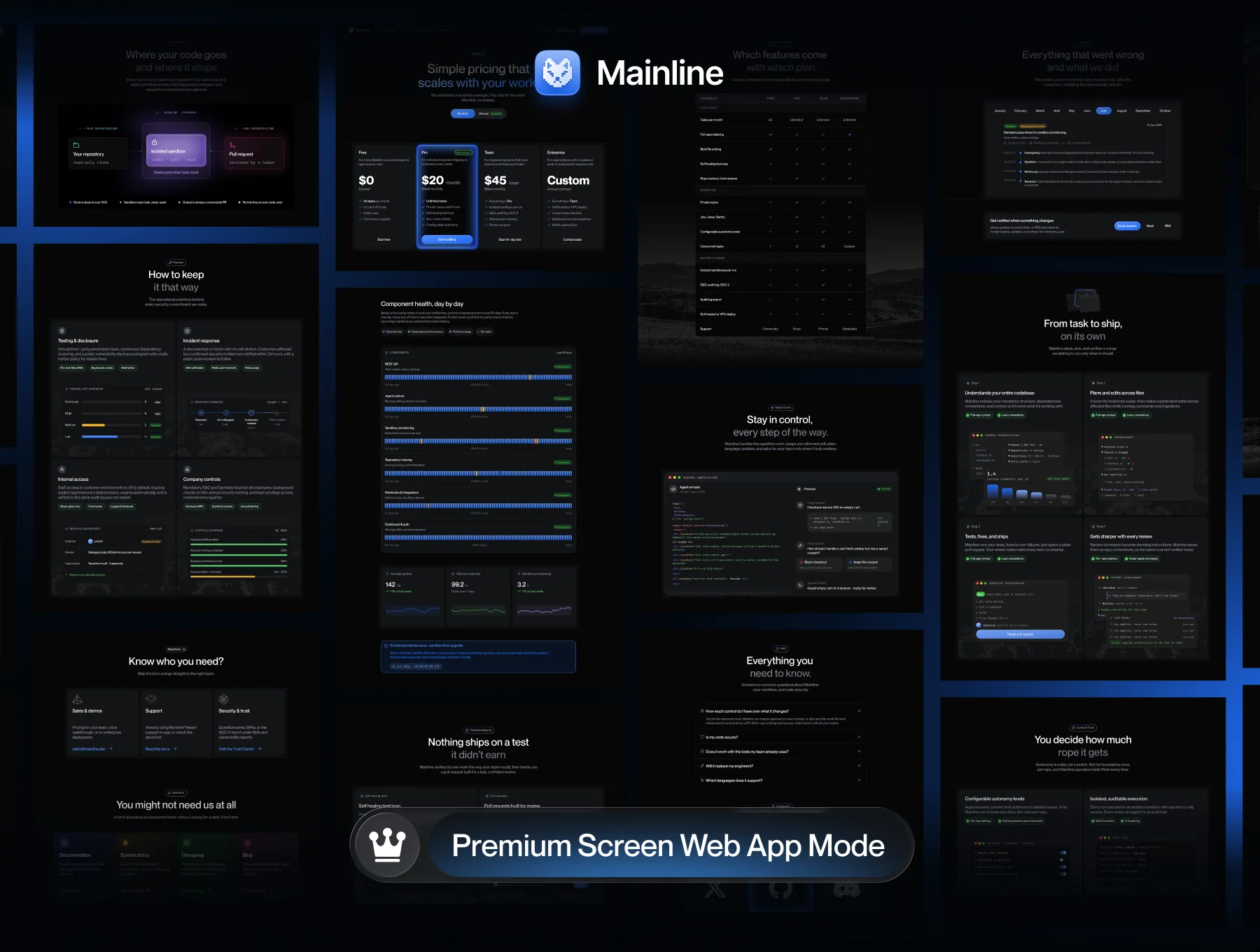Mainline — AI Agents Website UI Kit 4