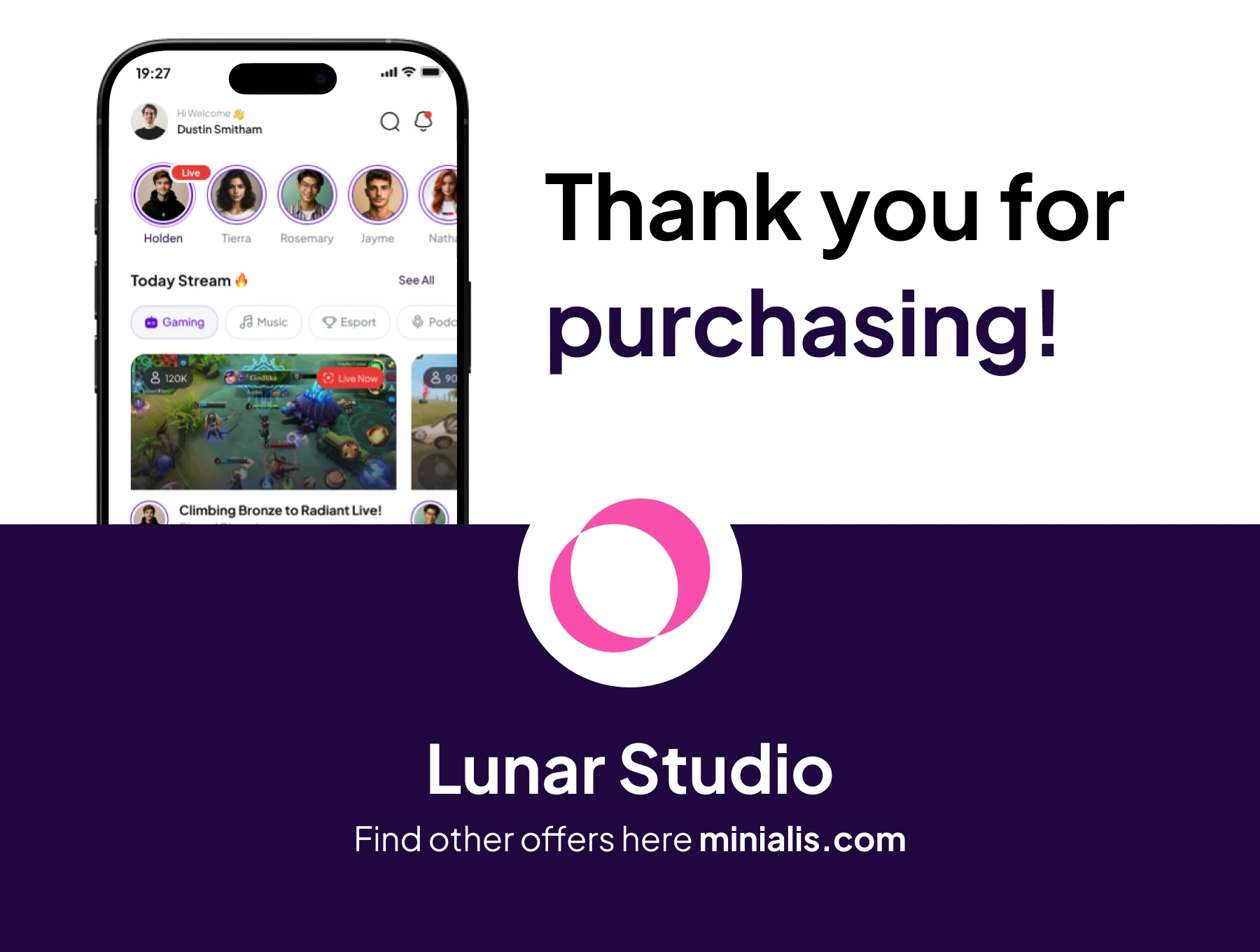 MainStream - Live Streaming Game Premium UI KIts App 6