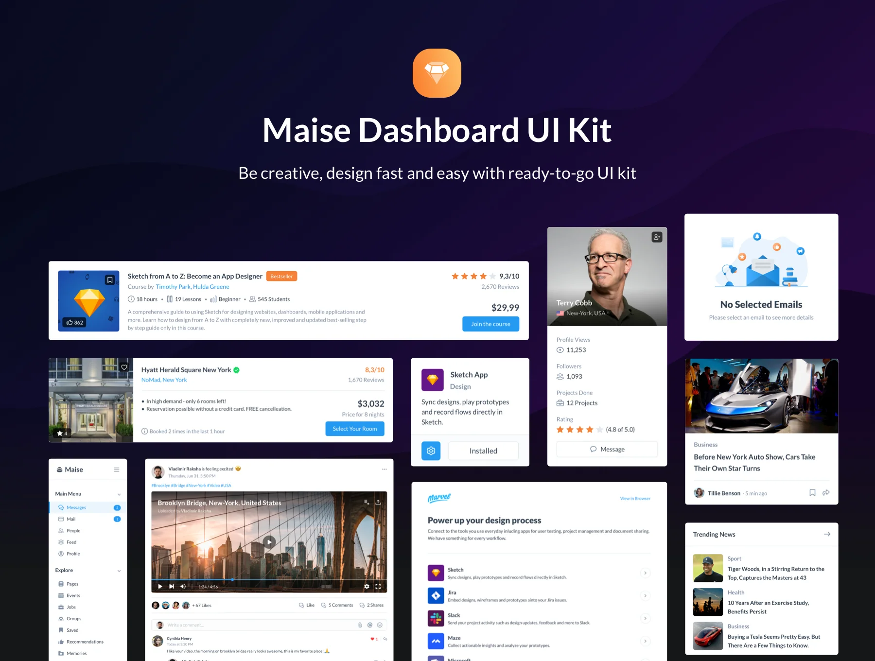 Maise Dashboard UI Kit
