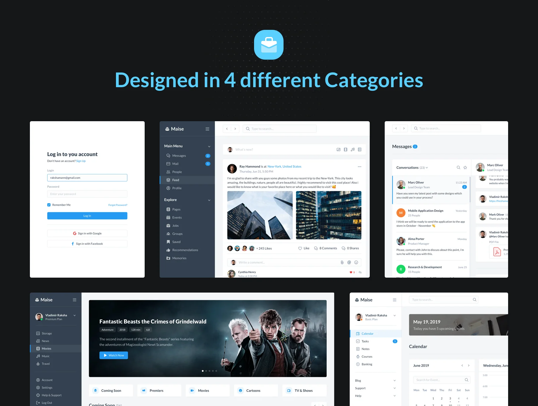 Maise Dashboard UI Kit 2