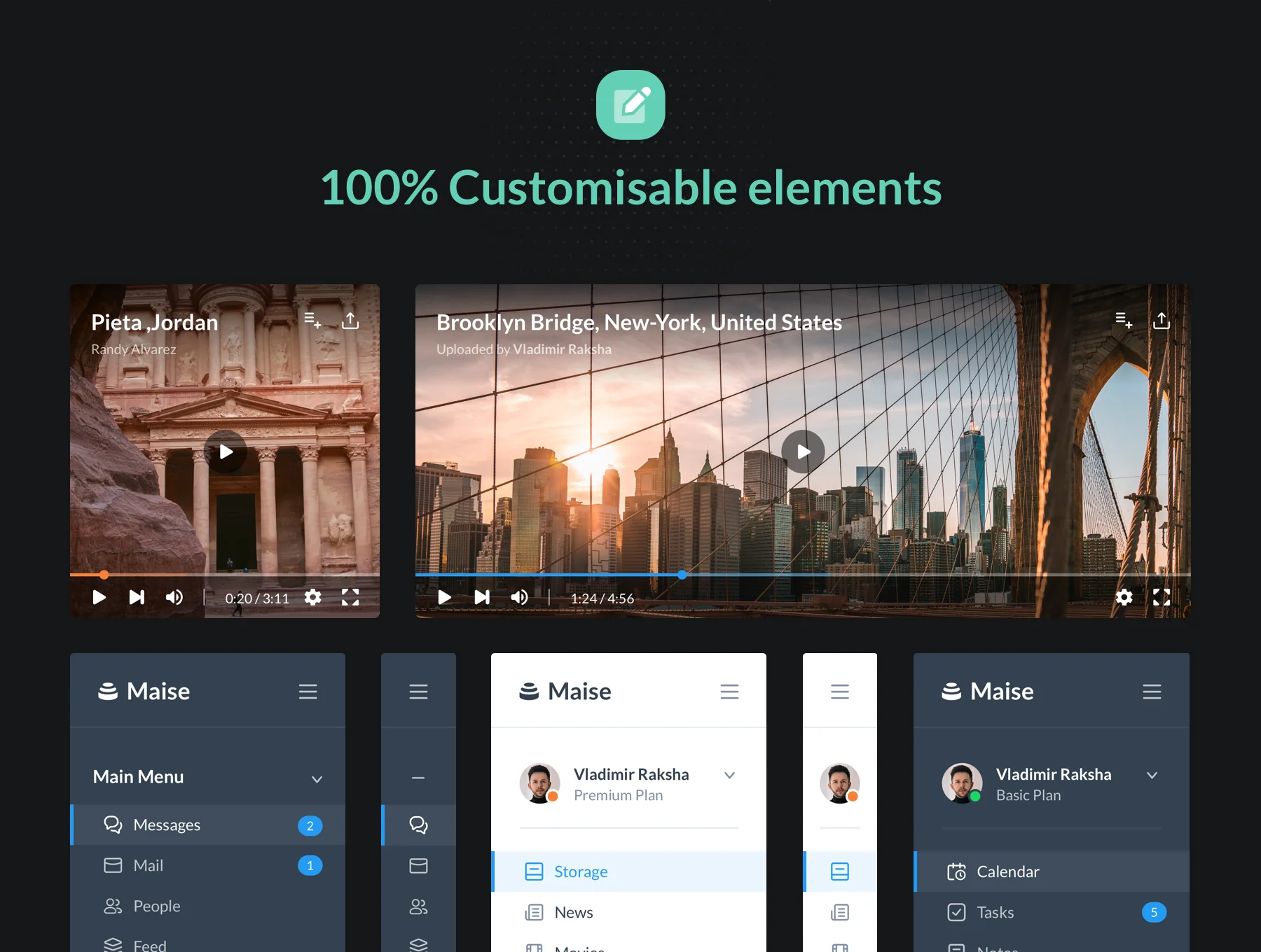 Maise Dashboard UI Kit 7