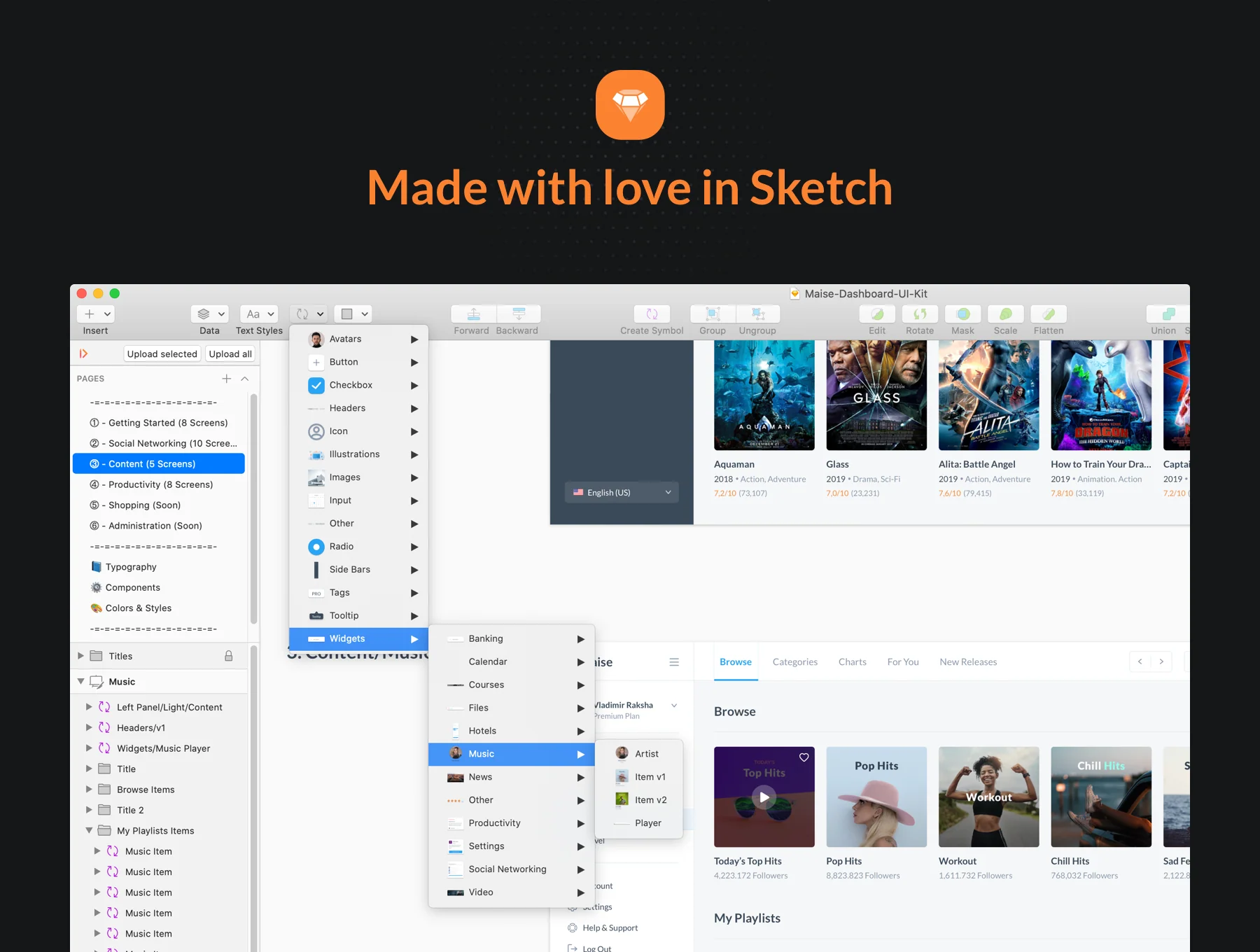 Maise Dashboard UI Kit 8