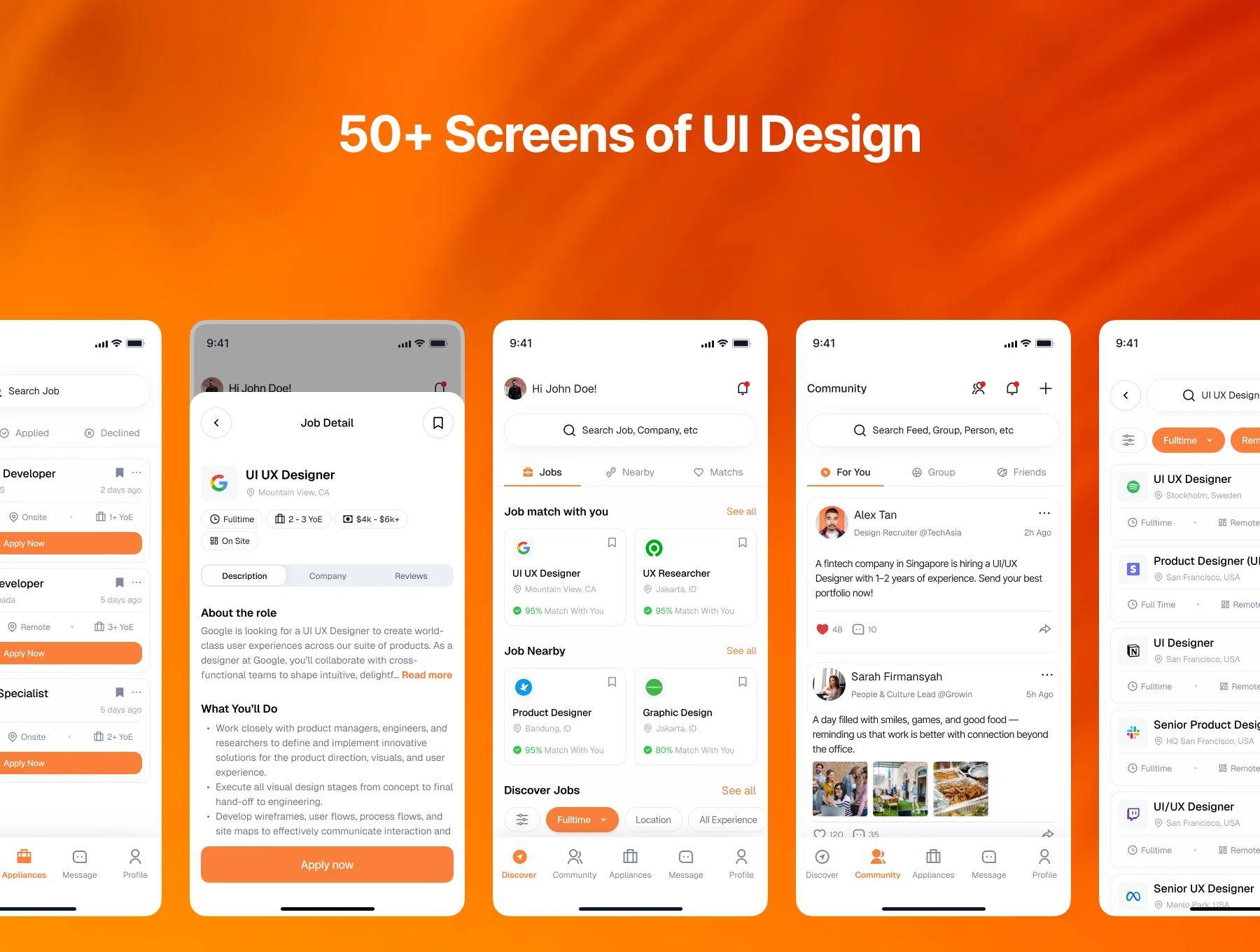Makarya – Job Finder Mobile App UI Kit 5