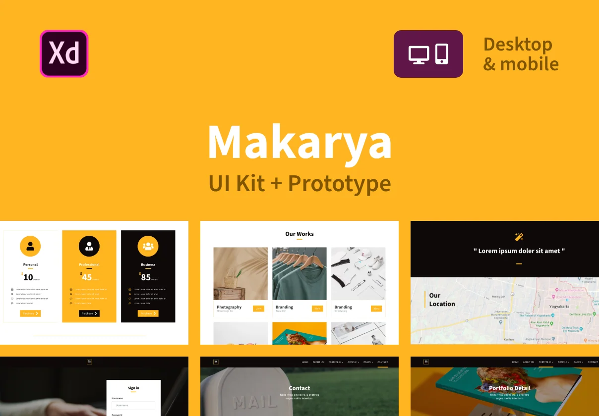 Makarya UI Kit