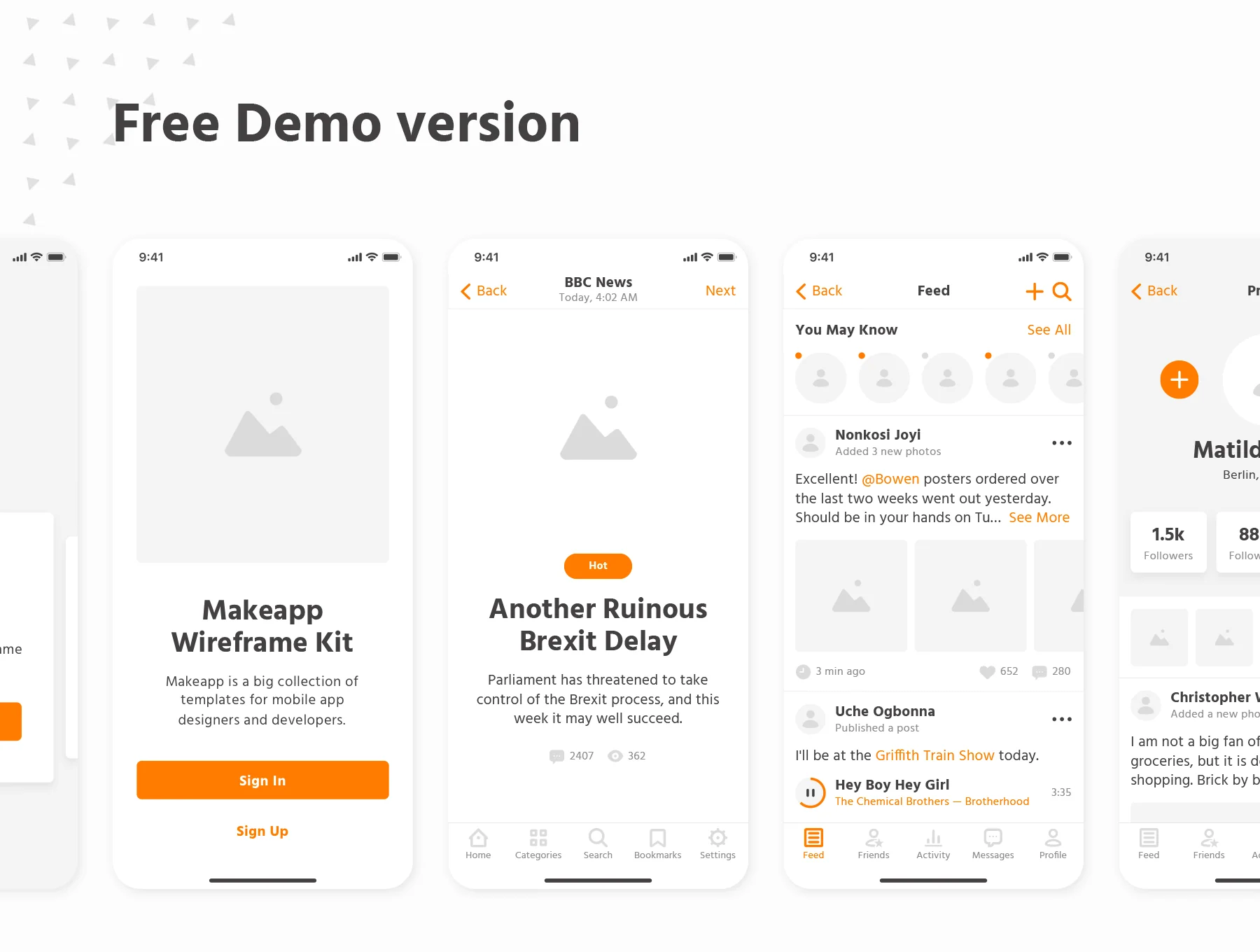 Makeapp Wireframe Kit 5