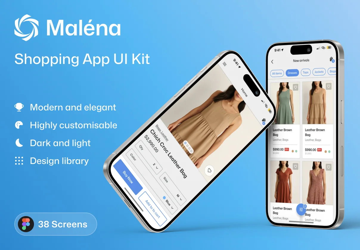 Malèna - Shopping Mobile UI Kit