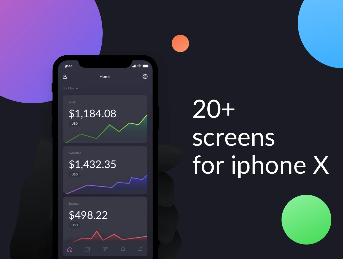 Malta Financial IOS app UI Kit 3