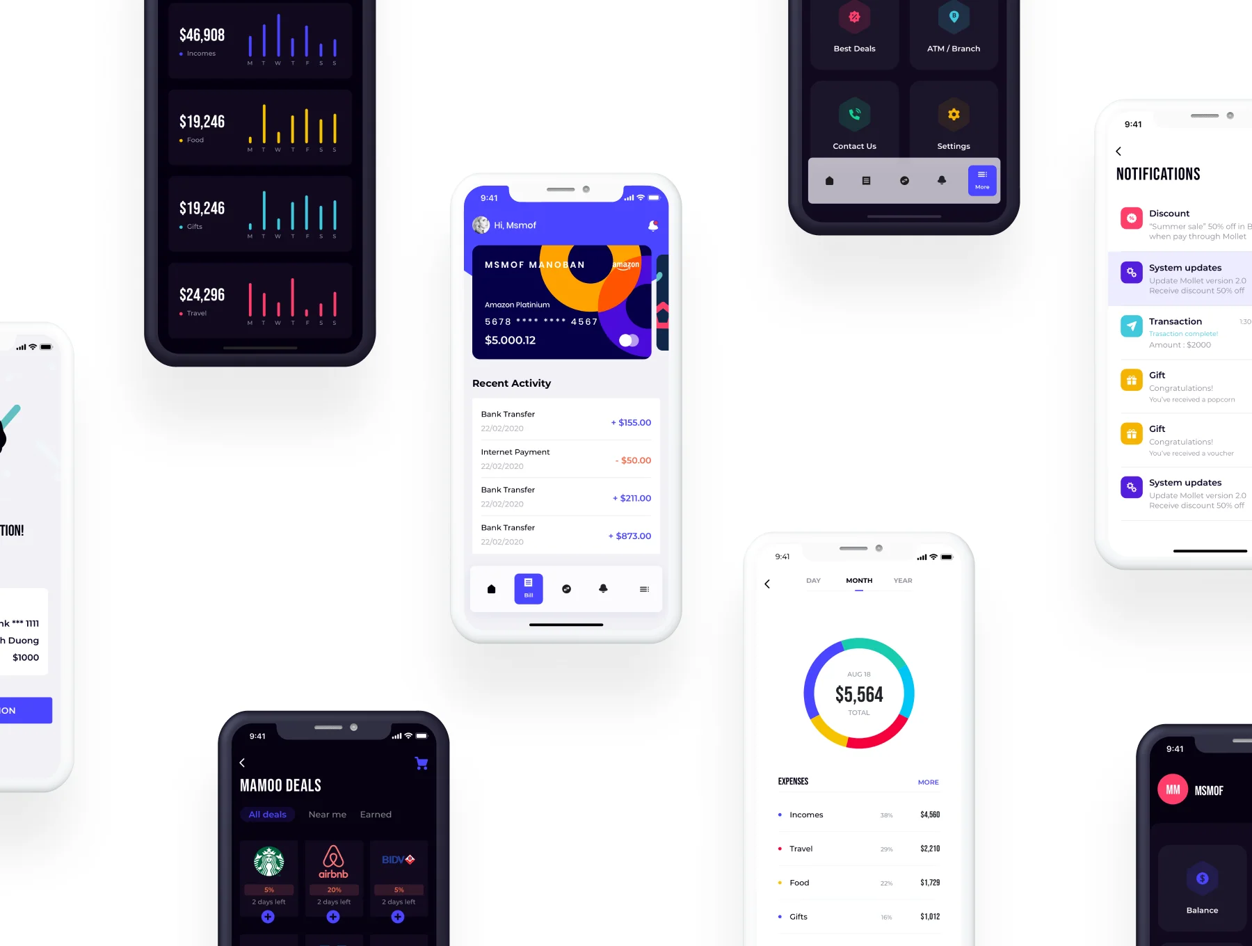 Mamoobank - Light mode & Dark mode 4